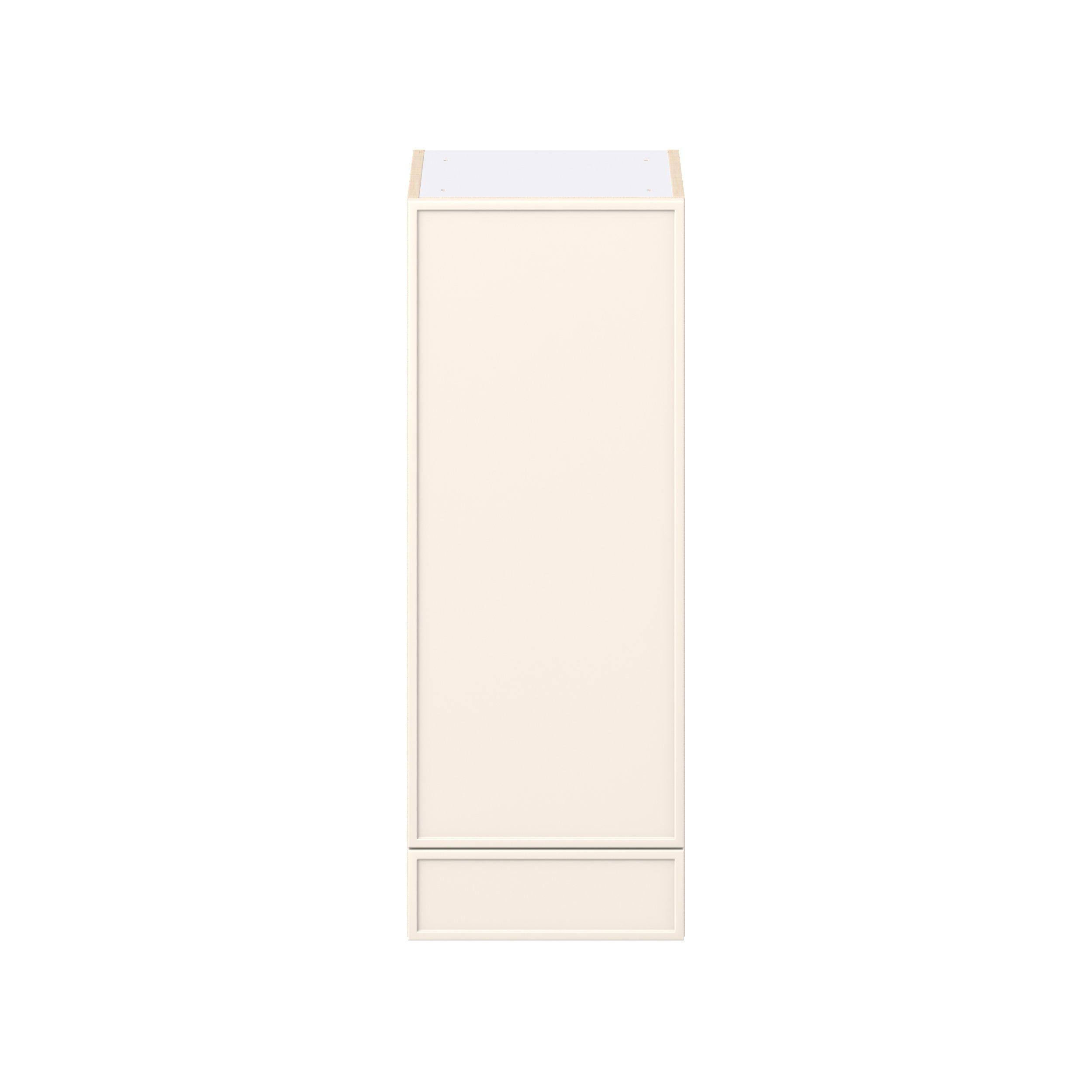 Linden 15 in. Painted Washed Linen Door and Drawer Wall Cabinet