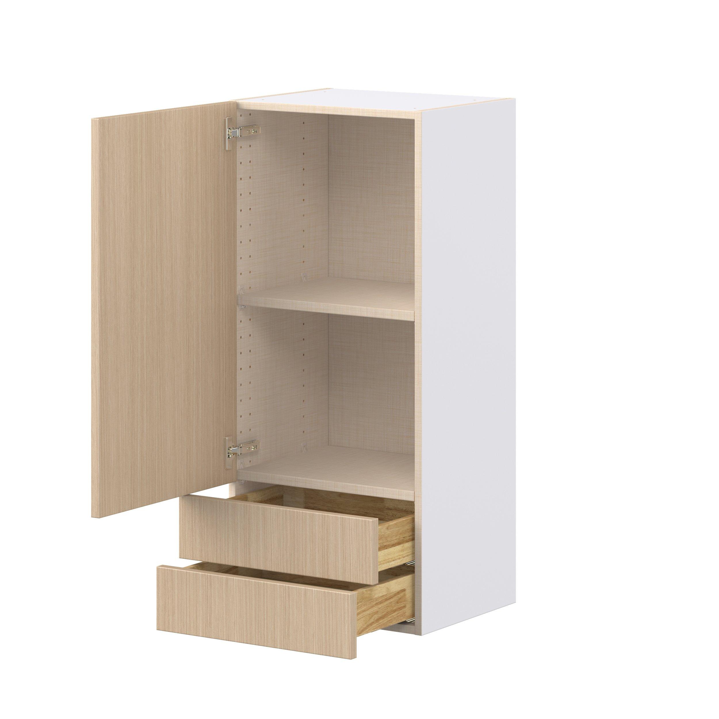 Glenwood 18 in. Mojavi Oak Door and Drawer Wall Cabinet