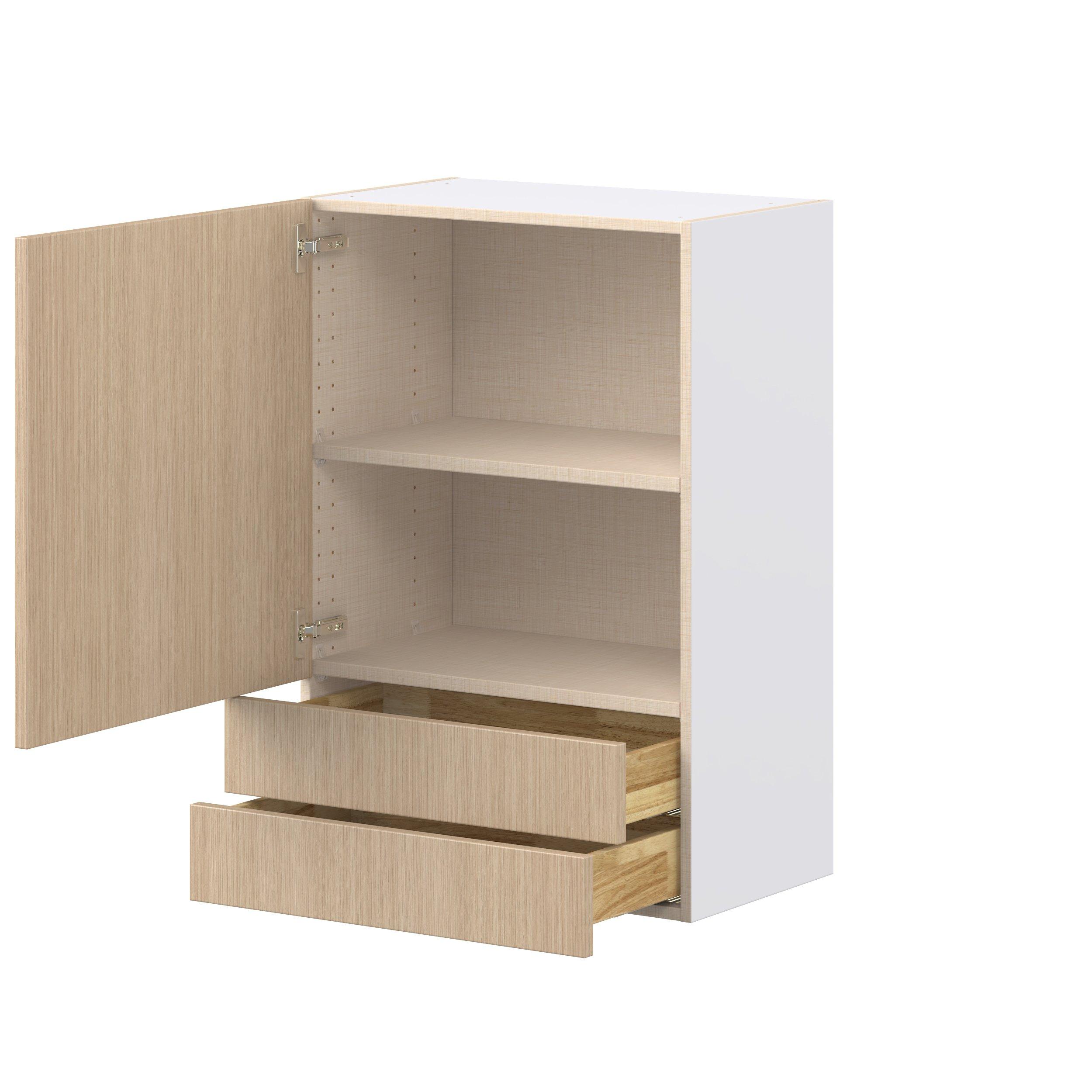 Glenwood 24 in. Mojavi Oak Door and Drawer Wall Cabinet
