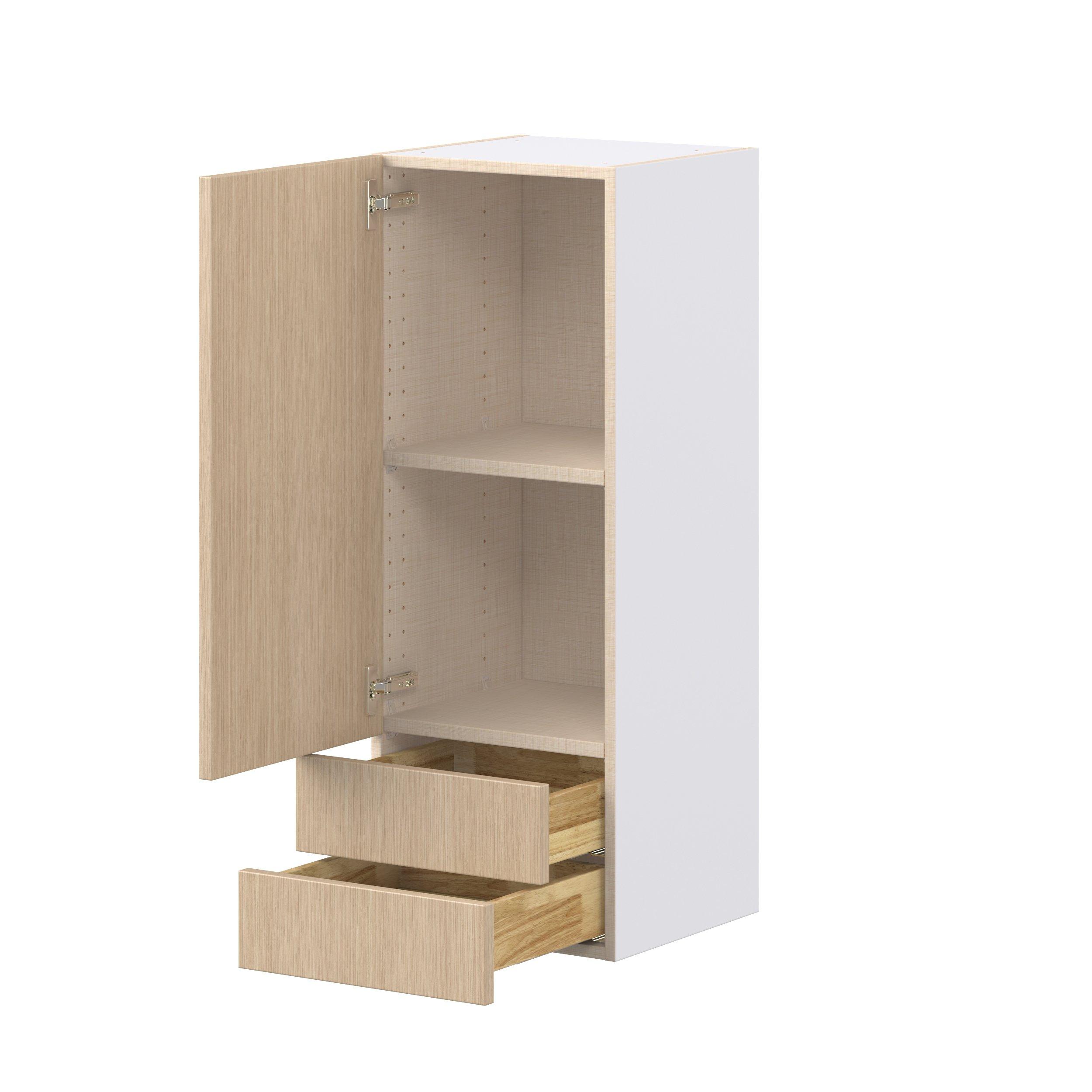 Glenwood 15 in. Mojavi Oak Door and Drawer Wall Cabinet