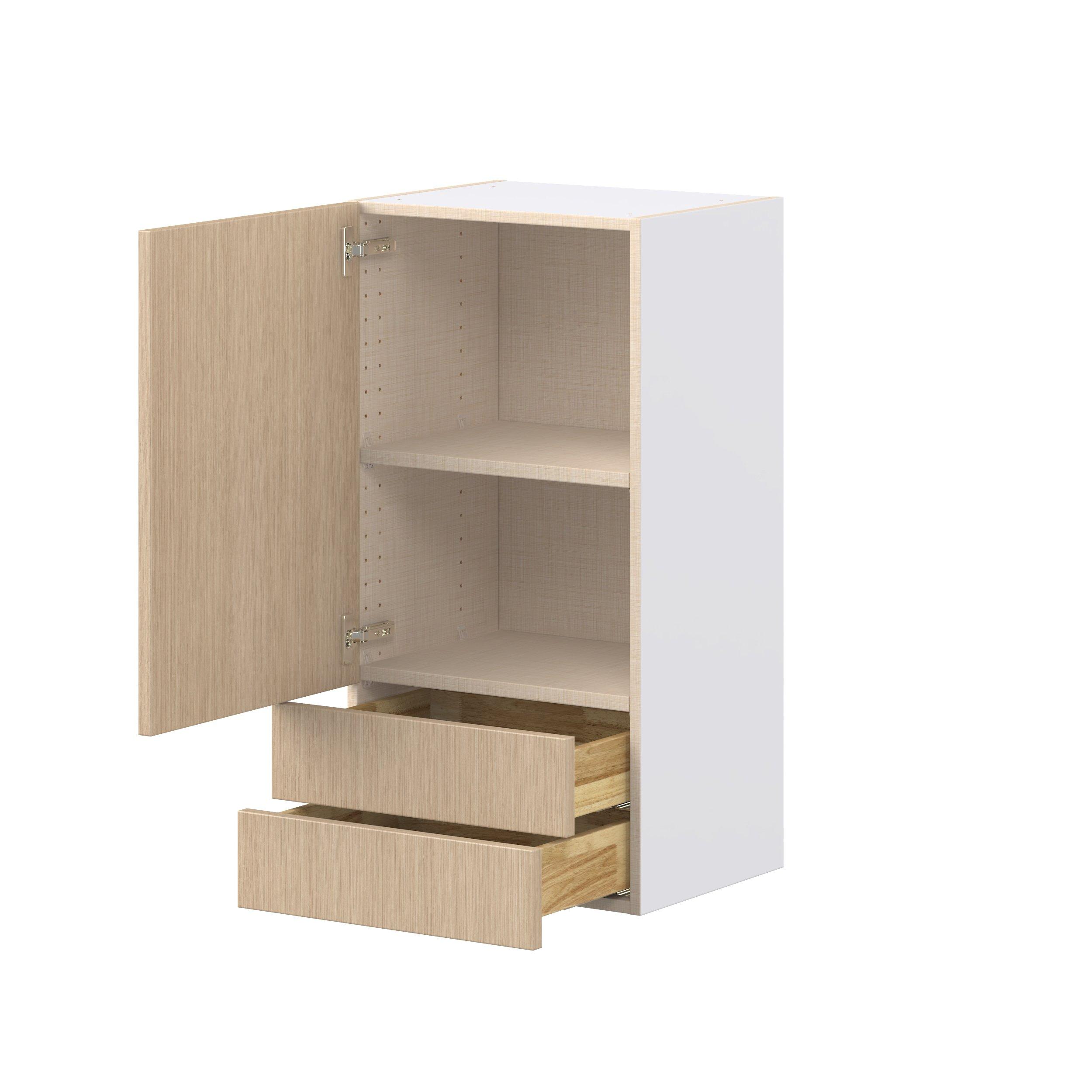 Glenwood 18 in. Mojavi Oak Door and Drawer Wall Cabinet