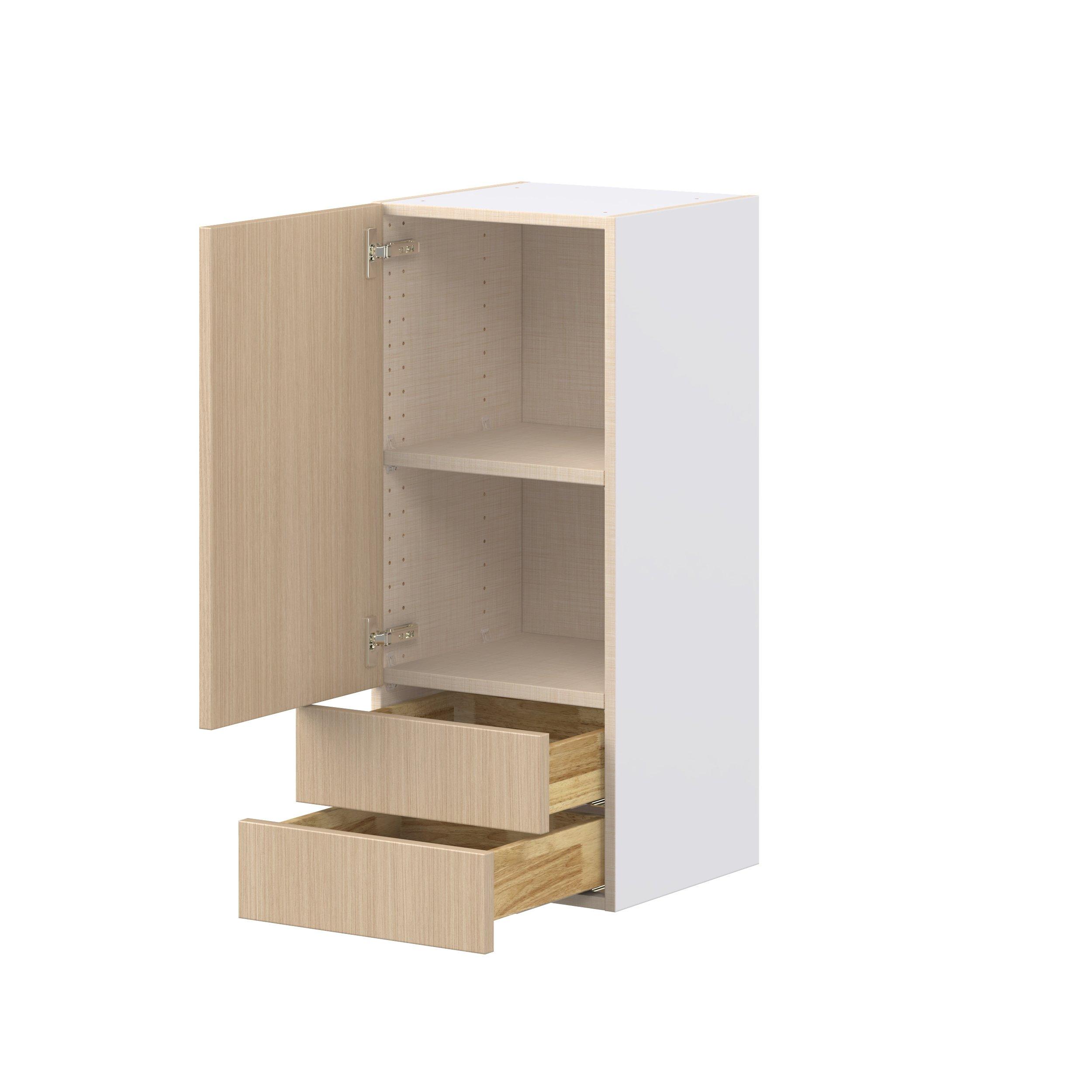 Glenwood 15 in. Mojavi Oak Door and Drawer Wall Cabinet