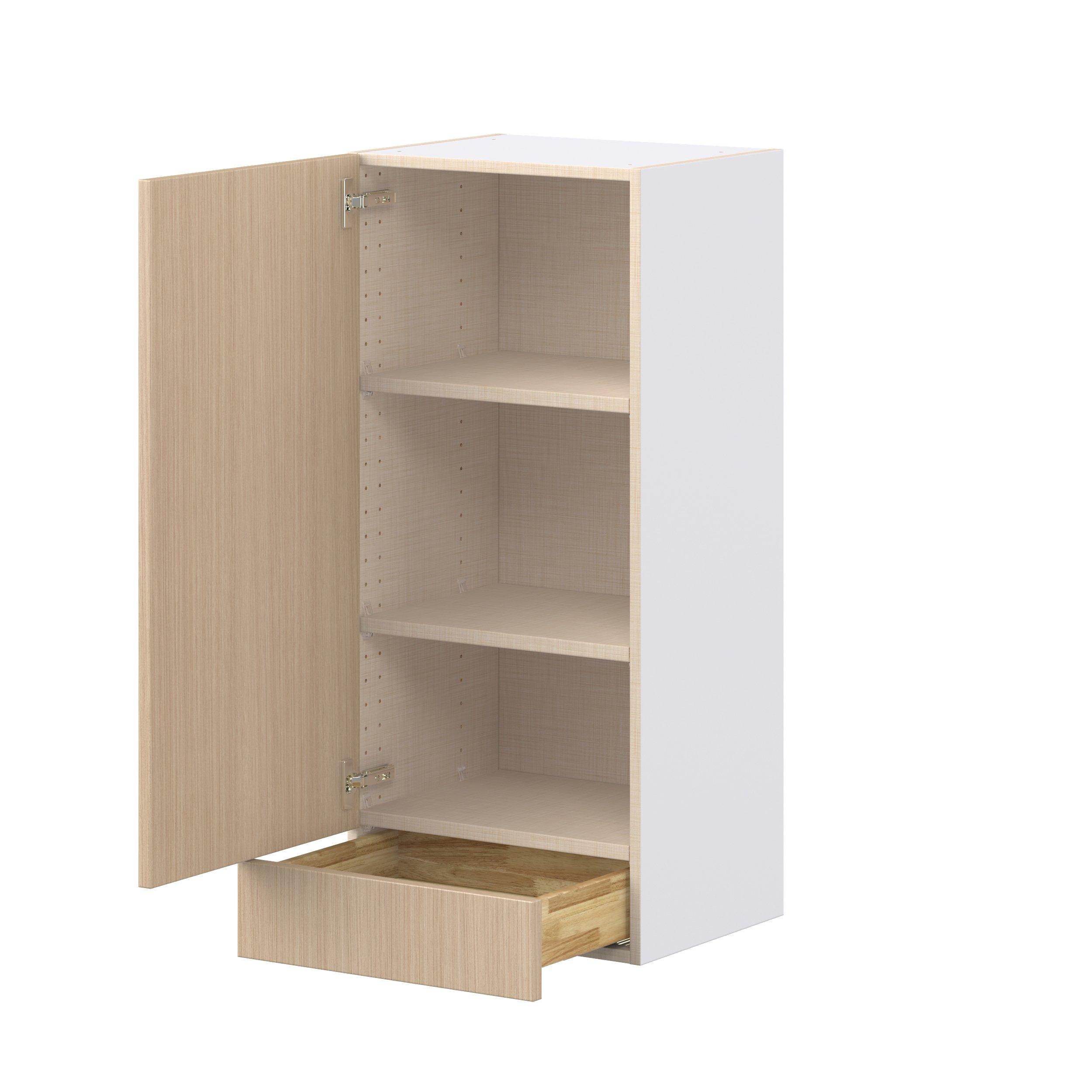 Glenwood 18 in. Mojavi Oak Door and Drawer Wall Cabinet