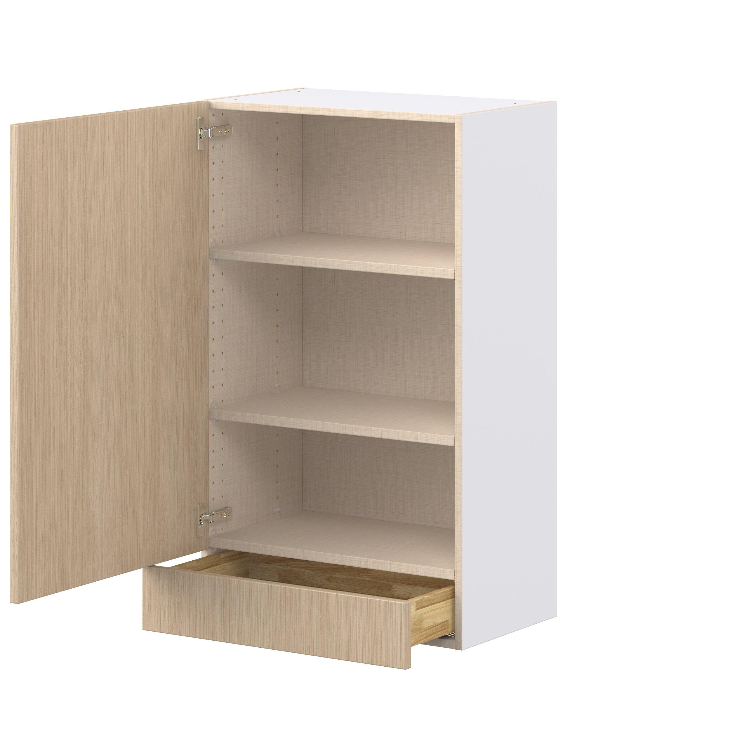 Glenwood 24 in. Mojavi Oak Door and Drawer Wall Cabinet