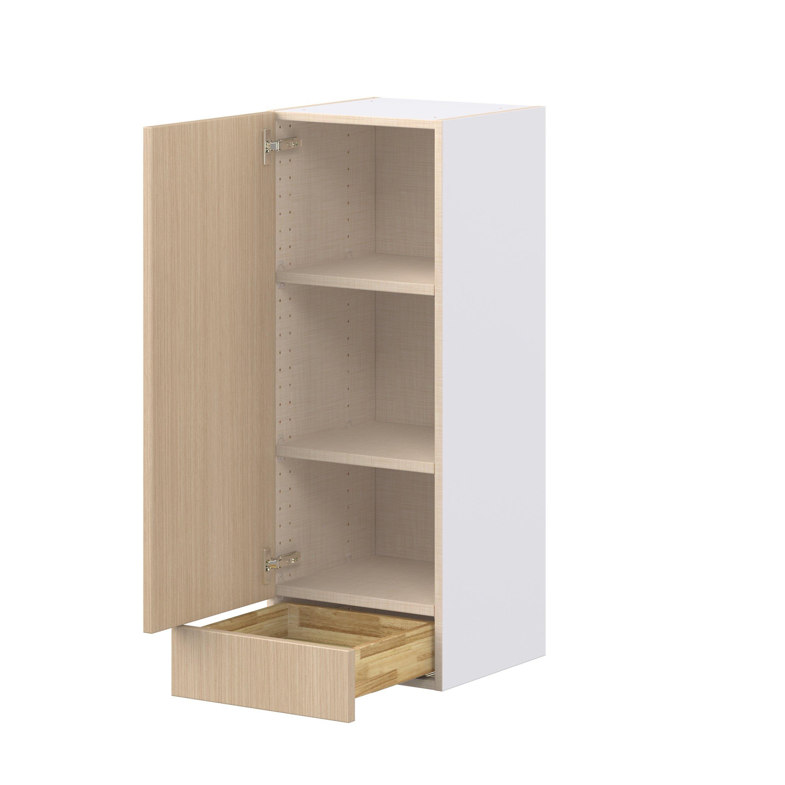 Glenwood 15 in. Mojavi Oak Door and Drawer Wall Cabinet