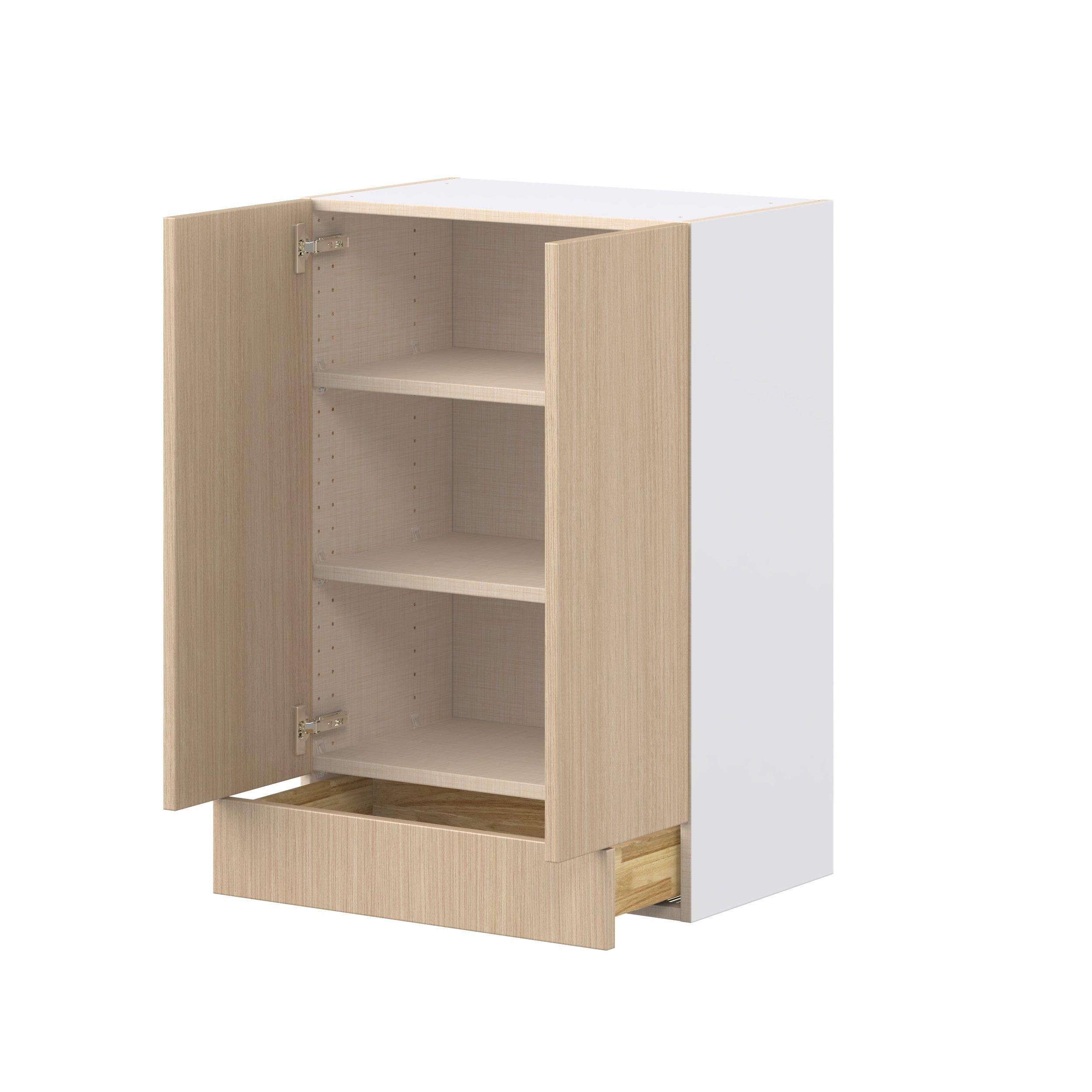 Glenwood 24 in. Mojavi Oak Door and Drawer Wall Cabinet