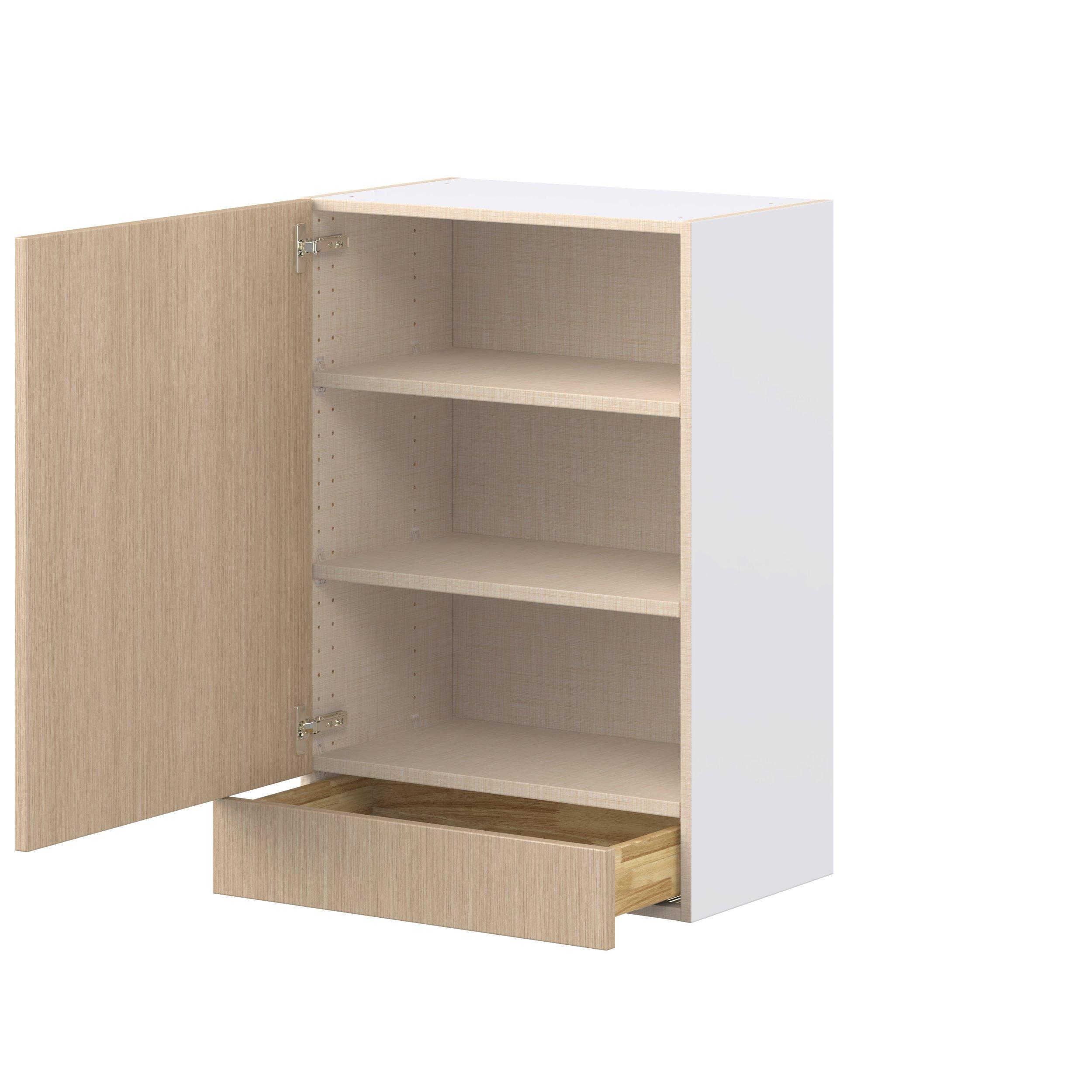 Glenwood 24 in. Mojavi Oak Door and Drawer Wall Cabinet