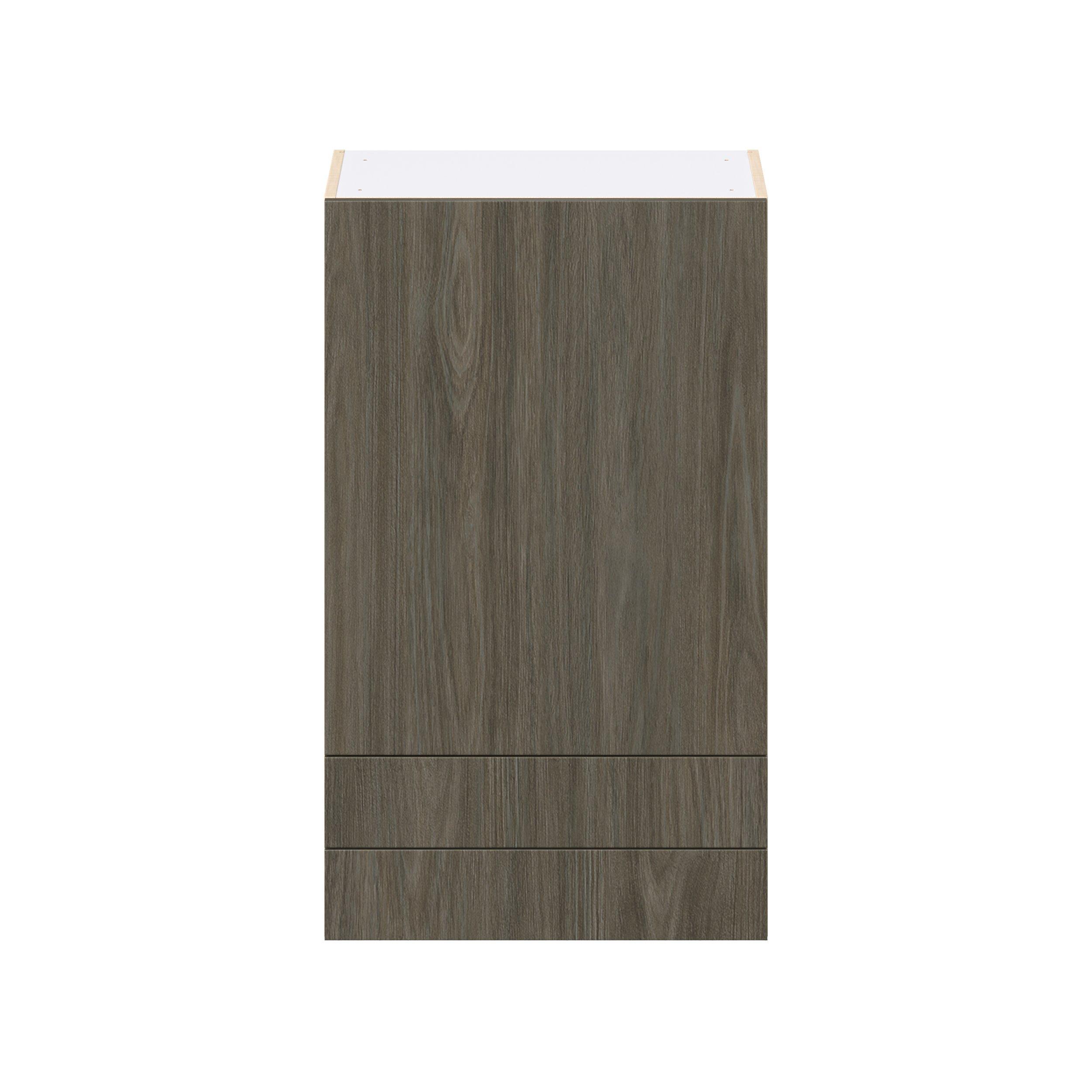 Glenwood 24 in. Burnt Walnut Door and Drawer Wall Cabinet
