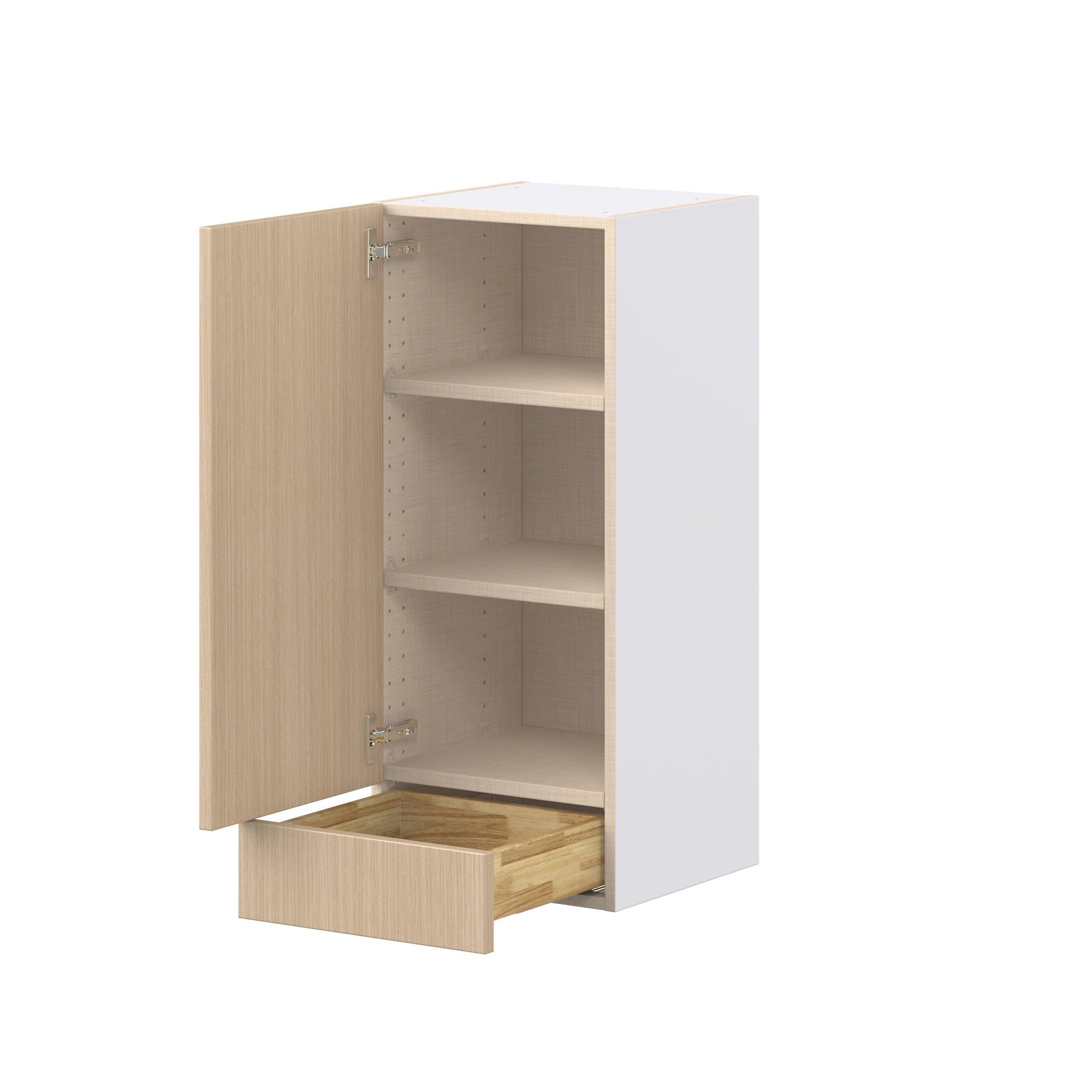 Glenwood 15 in. Mojavi Oak Door and Drawer Wall Cabinet