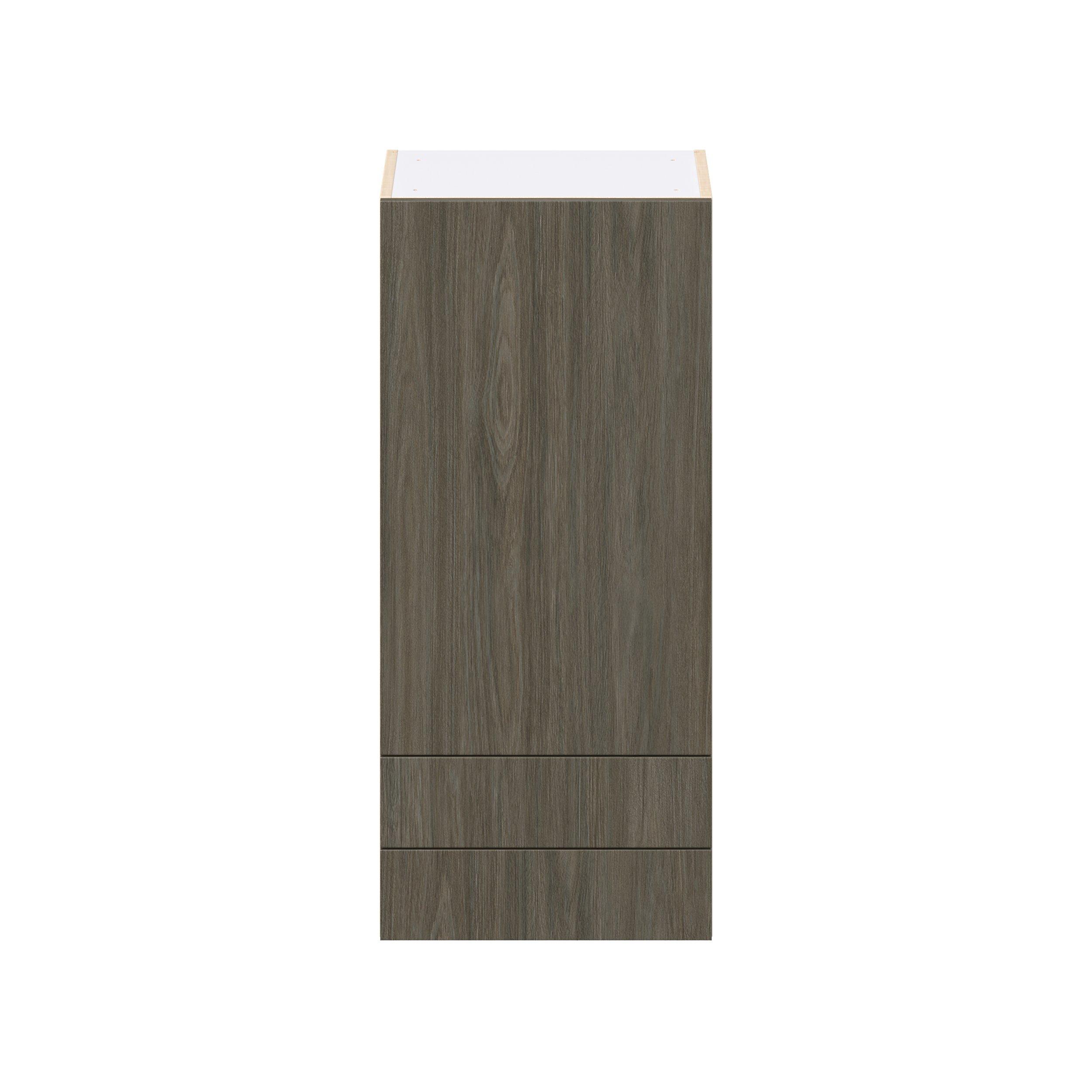 Glenwood 18 in. Burnt Walnut Door and Drawer Wall Cabinet