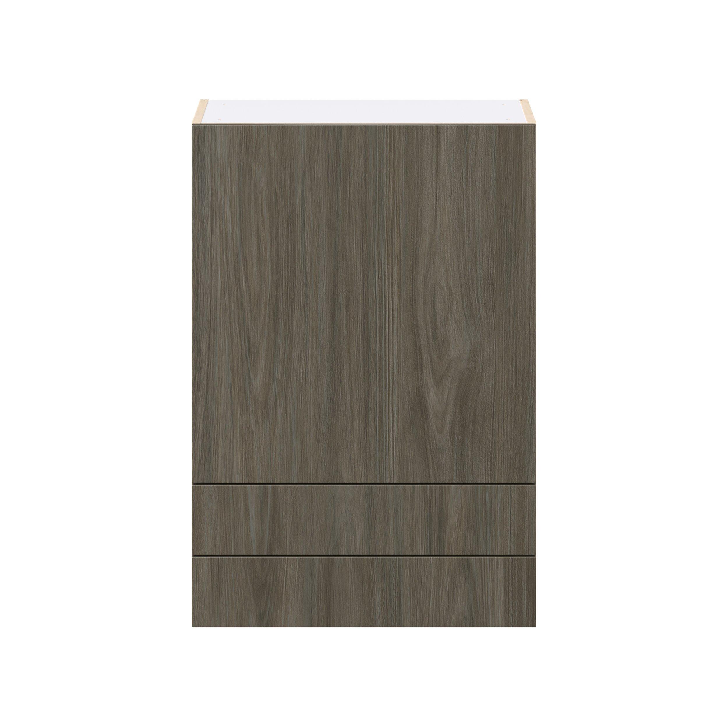 Glenwood 24 in. Burnt Walnut Door and Drawer Wall Cabinet