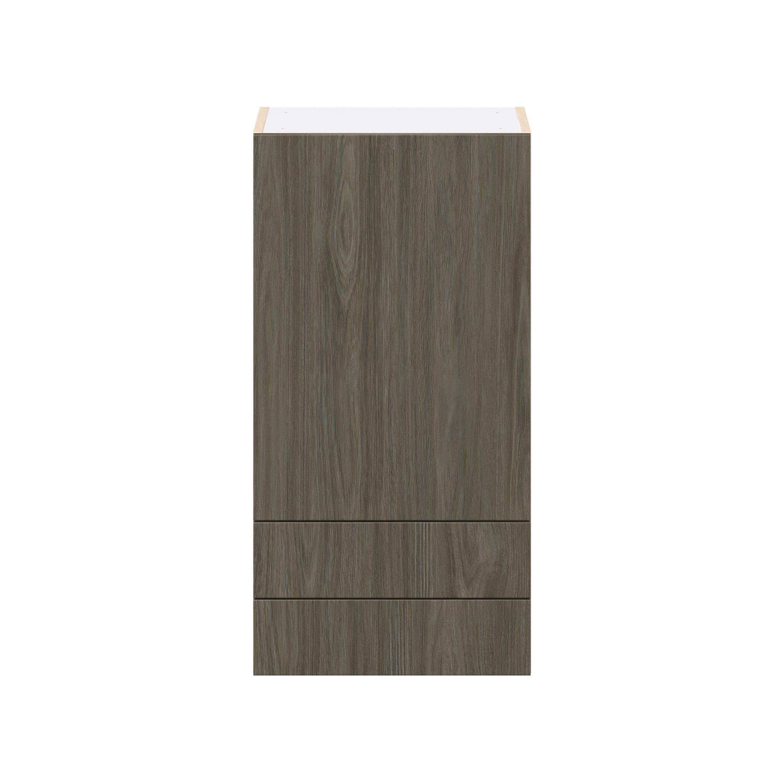 Glenwood 18 in. Burnt Walnut Door and Drawer Wall Cabinet