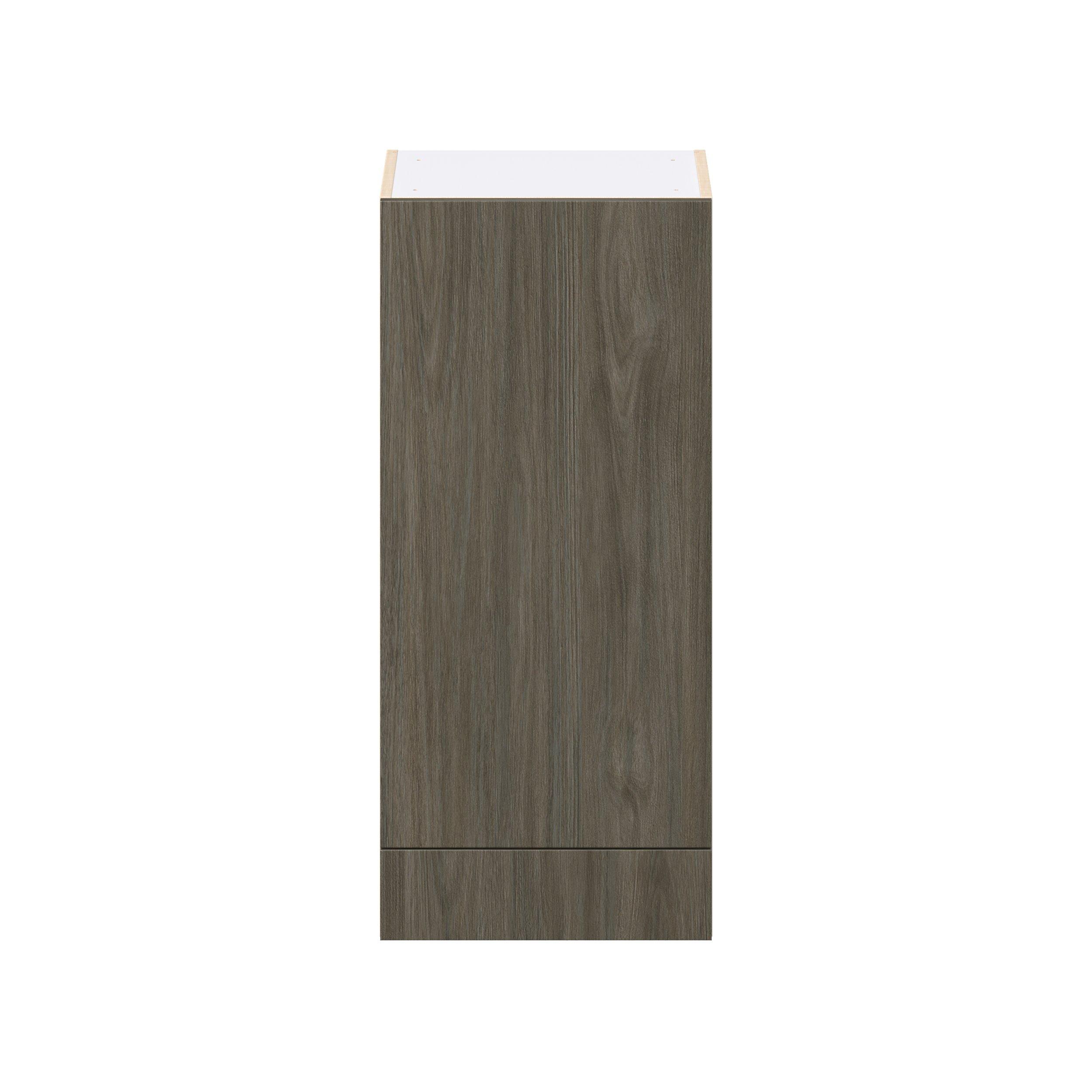 Glenwood 18 in. Burnt Walnut Door and Drawer Wall Cabinet