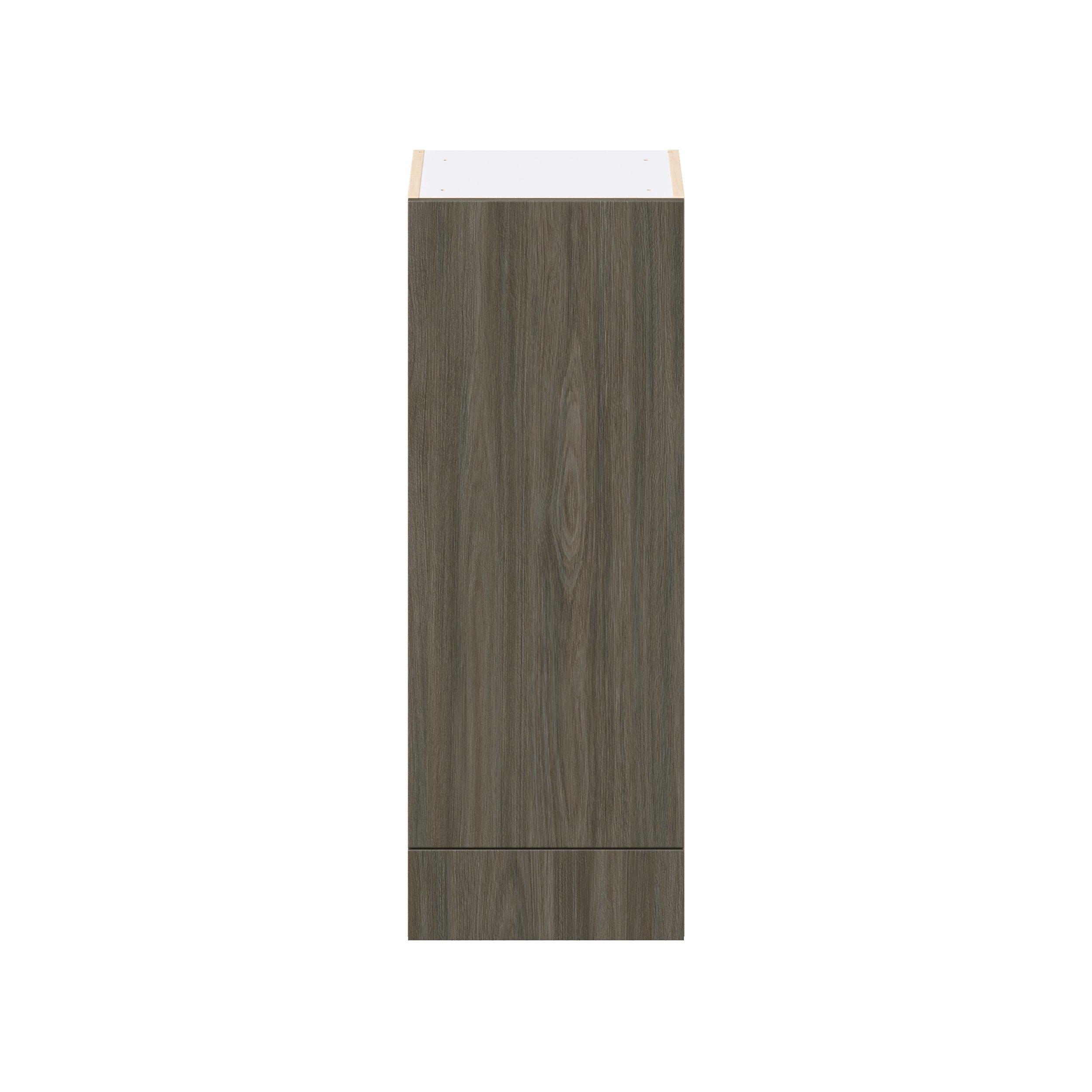 Glenwood 15 in. Burnt Walnut Door and Drawer Wall Cabinet