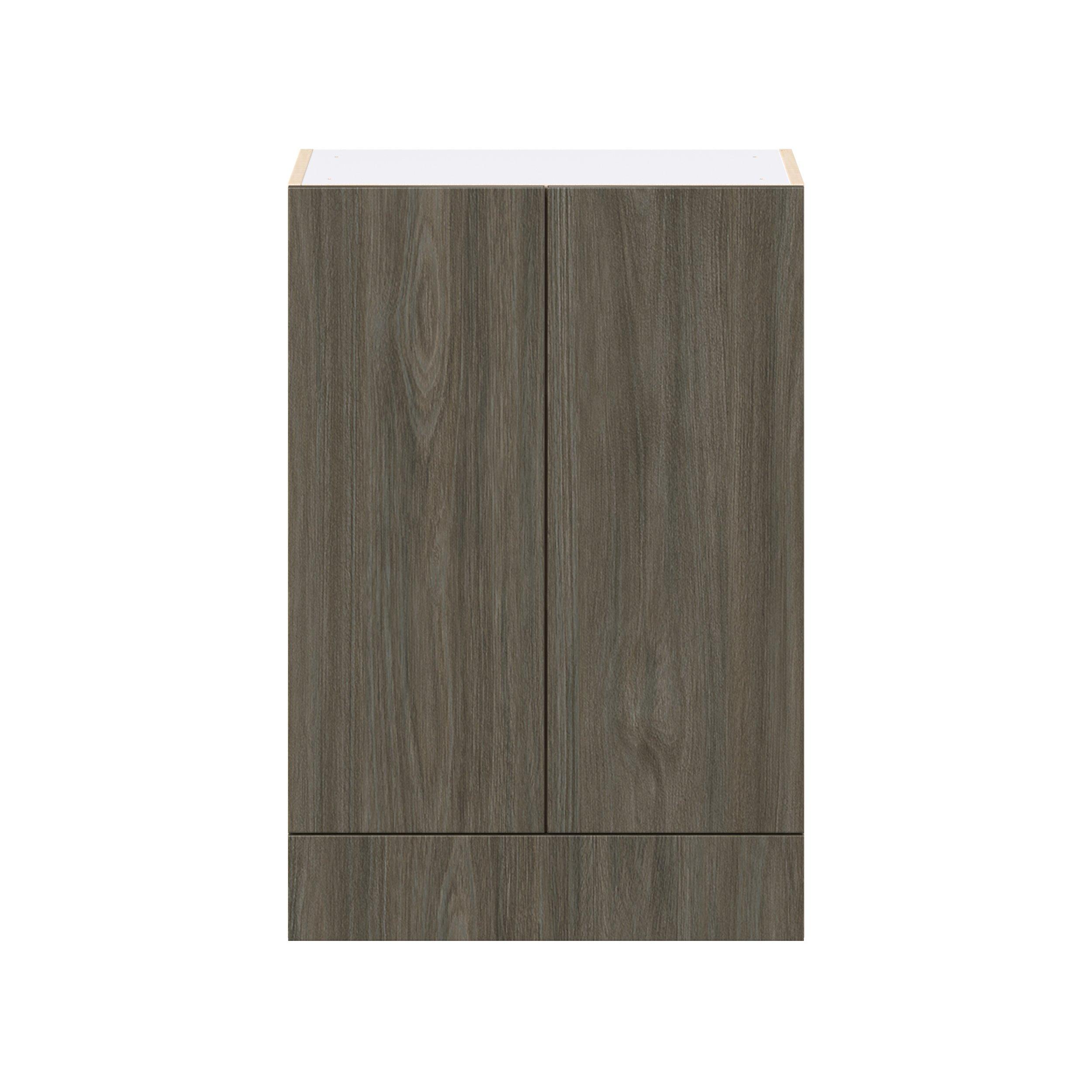 Glenwood 24 in. Burnt Walnut Door and Drawer Wall Cabinet