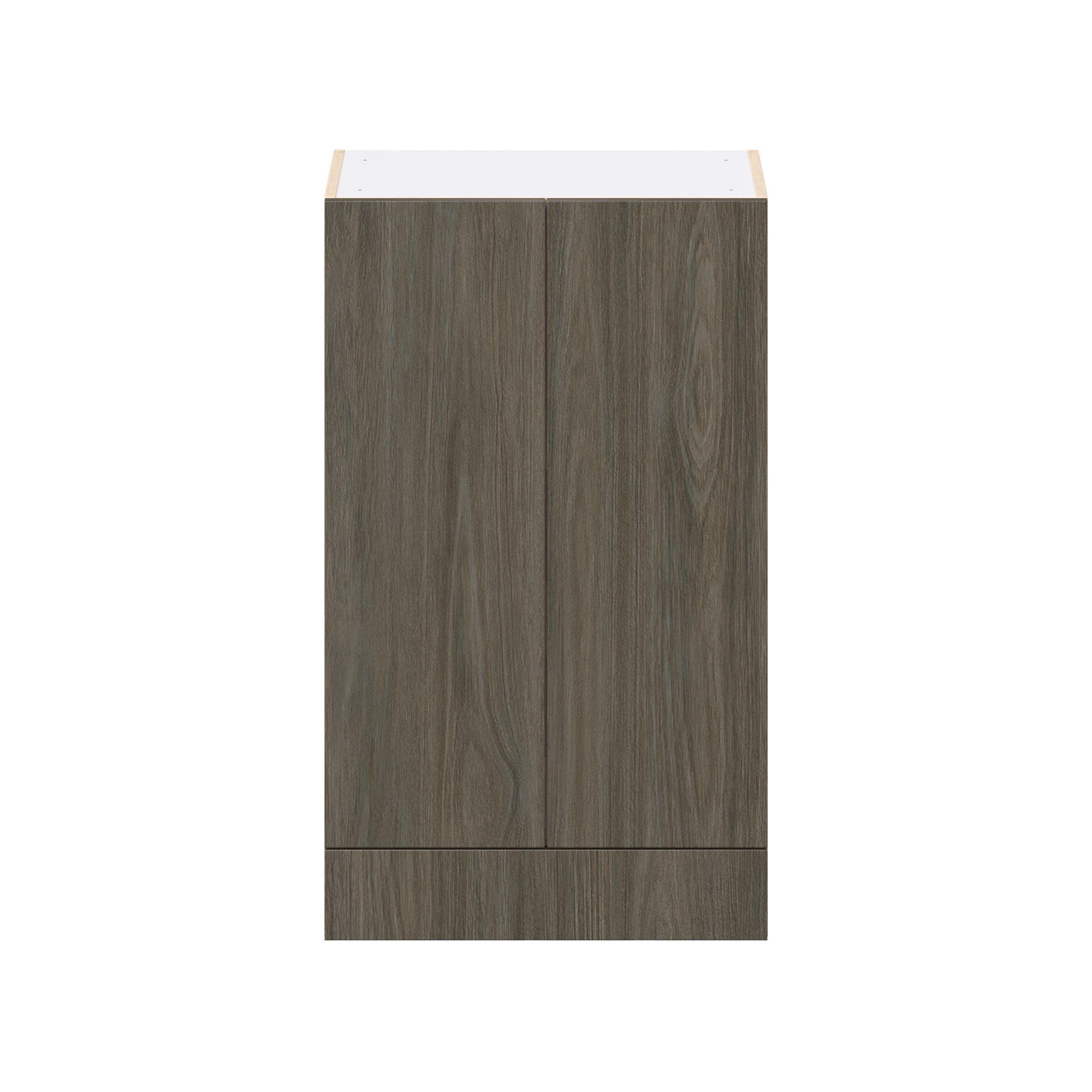 Glenwood 24 in. Burnt Walnut Door and Drawer Wall Cabinet