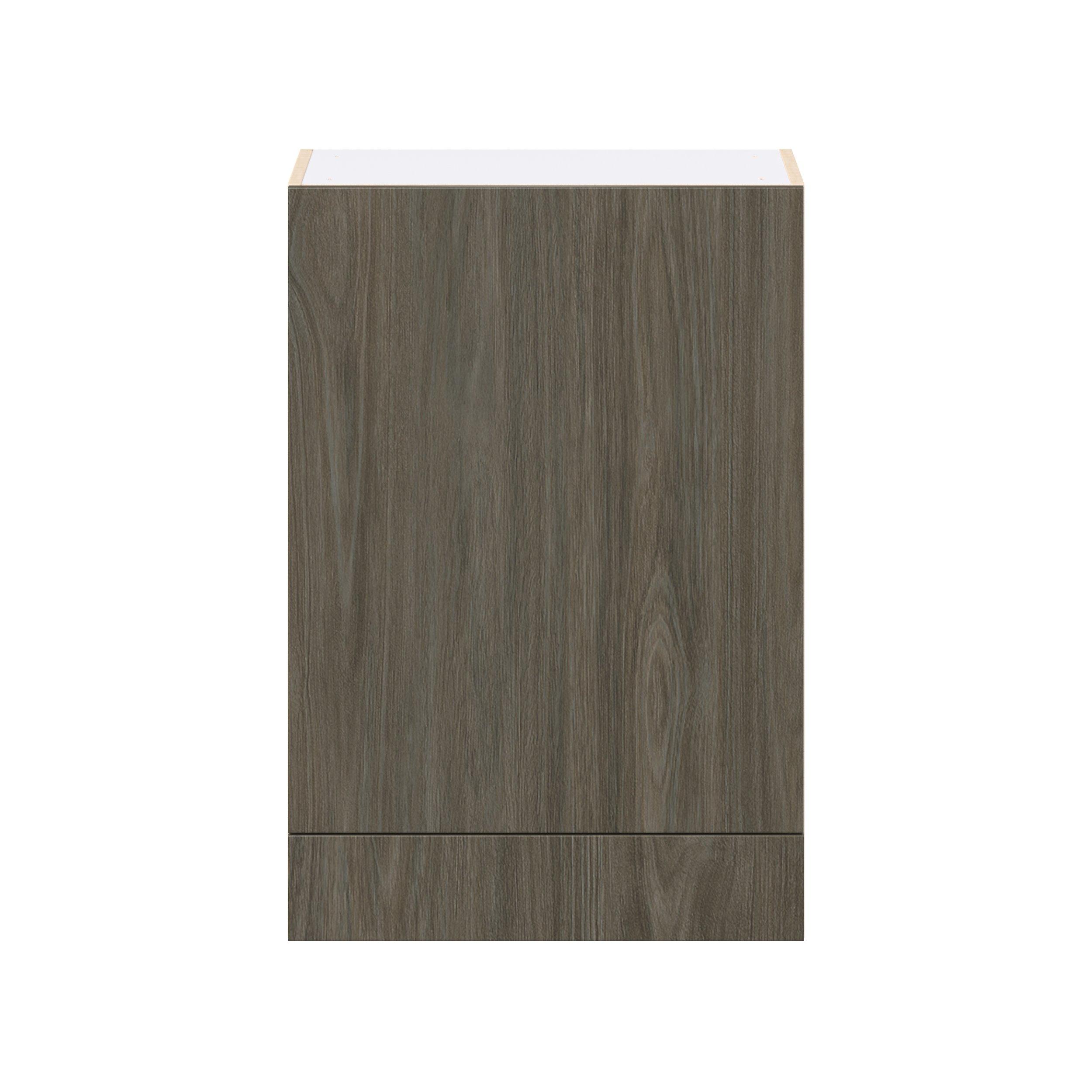 Glenwood 24 in. Burnt Walnut Door and Drawer Wall Cabinet