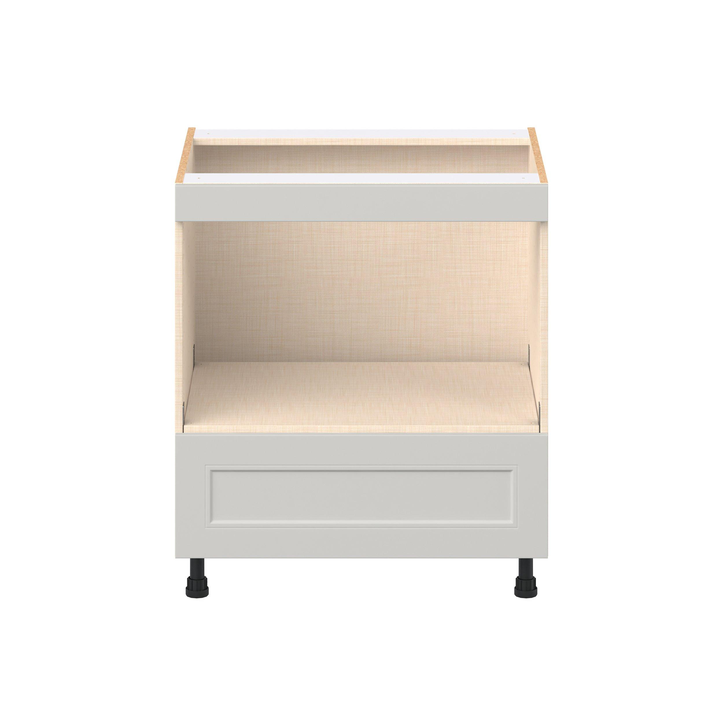 Lenox 30 in. Painted Light Gray Microwave Base Cabinet
