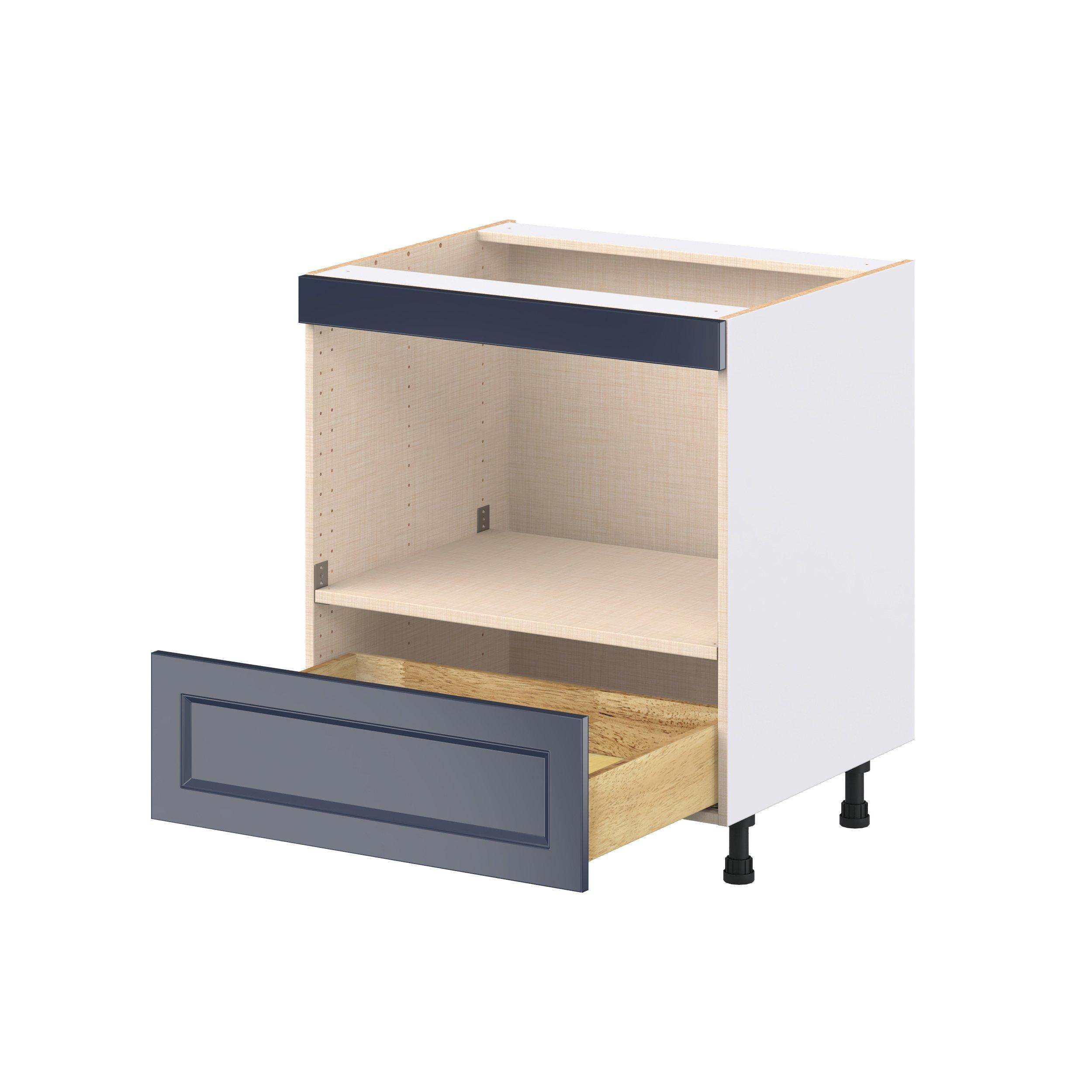 Peachtree 30 in. Painted Midnight Blue Microwave Base Cabinet