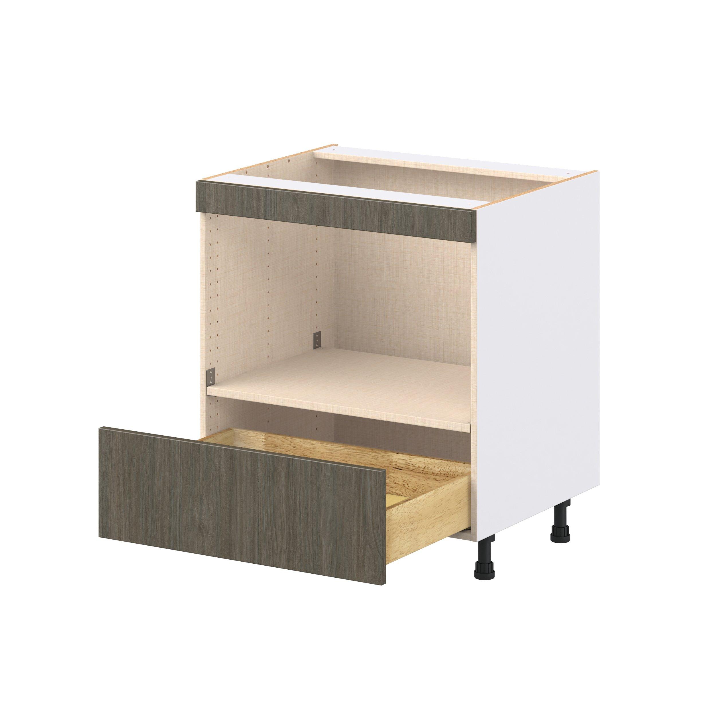 Glenwood 30 in. Burnt Walnut Microwave Base Cabinet