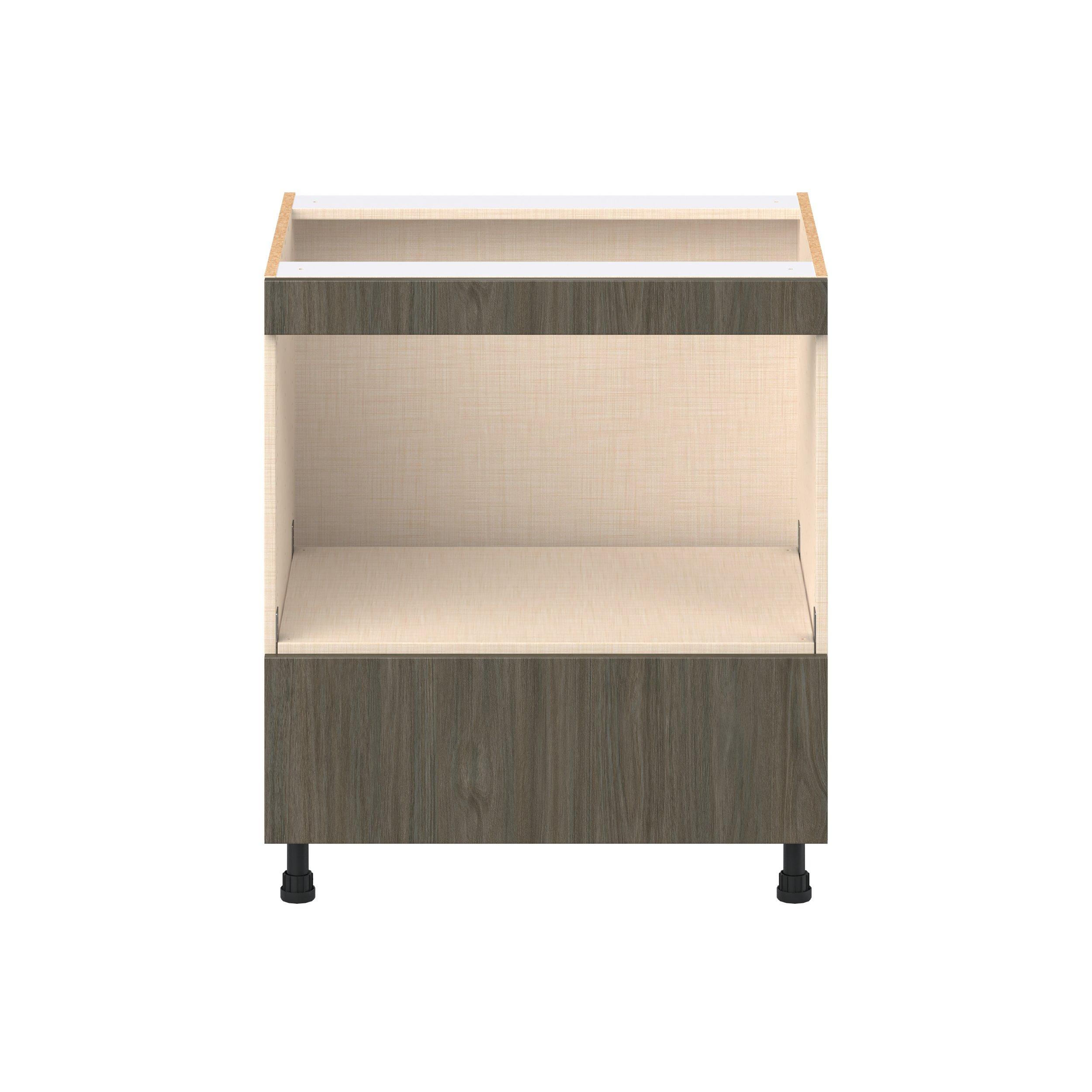 Glenwood 30 in. Burnt Walnut Microwave Base Cabinet
