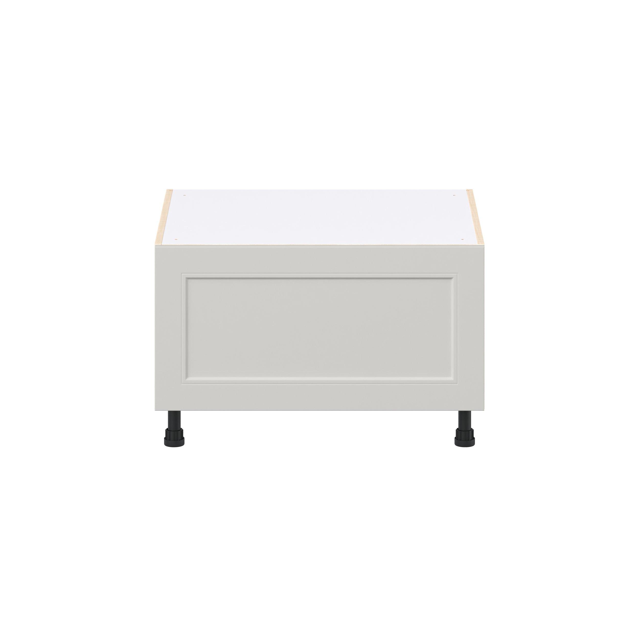 Lenox 30 in. Painted Light Gray Window Seat Base Cabinet