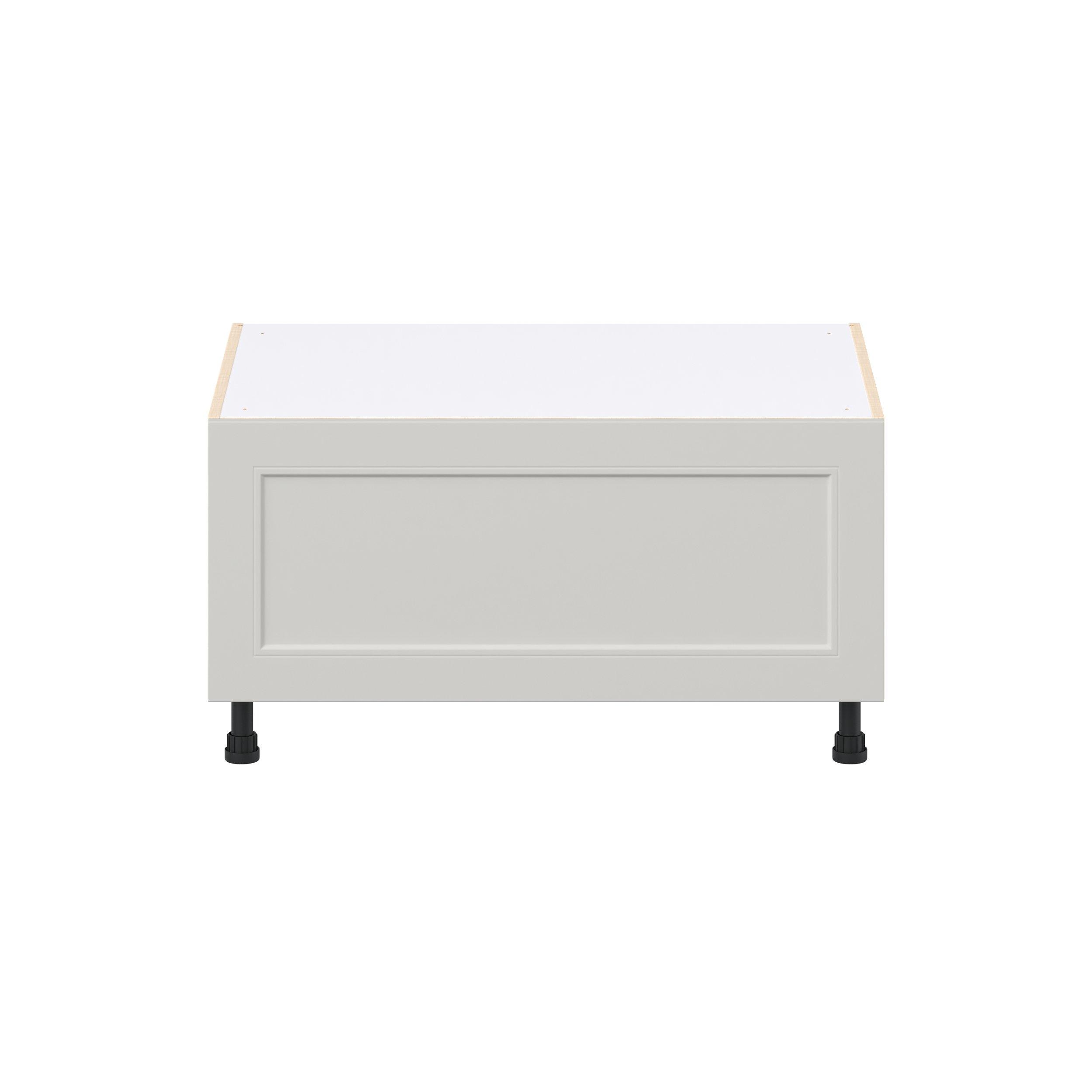 Lenox 36 in. Painted Light Gray Window Seat Base Cabinet