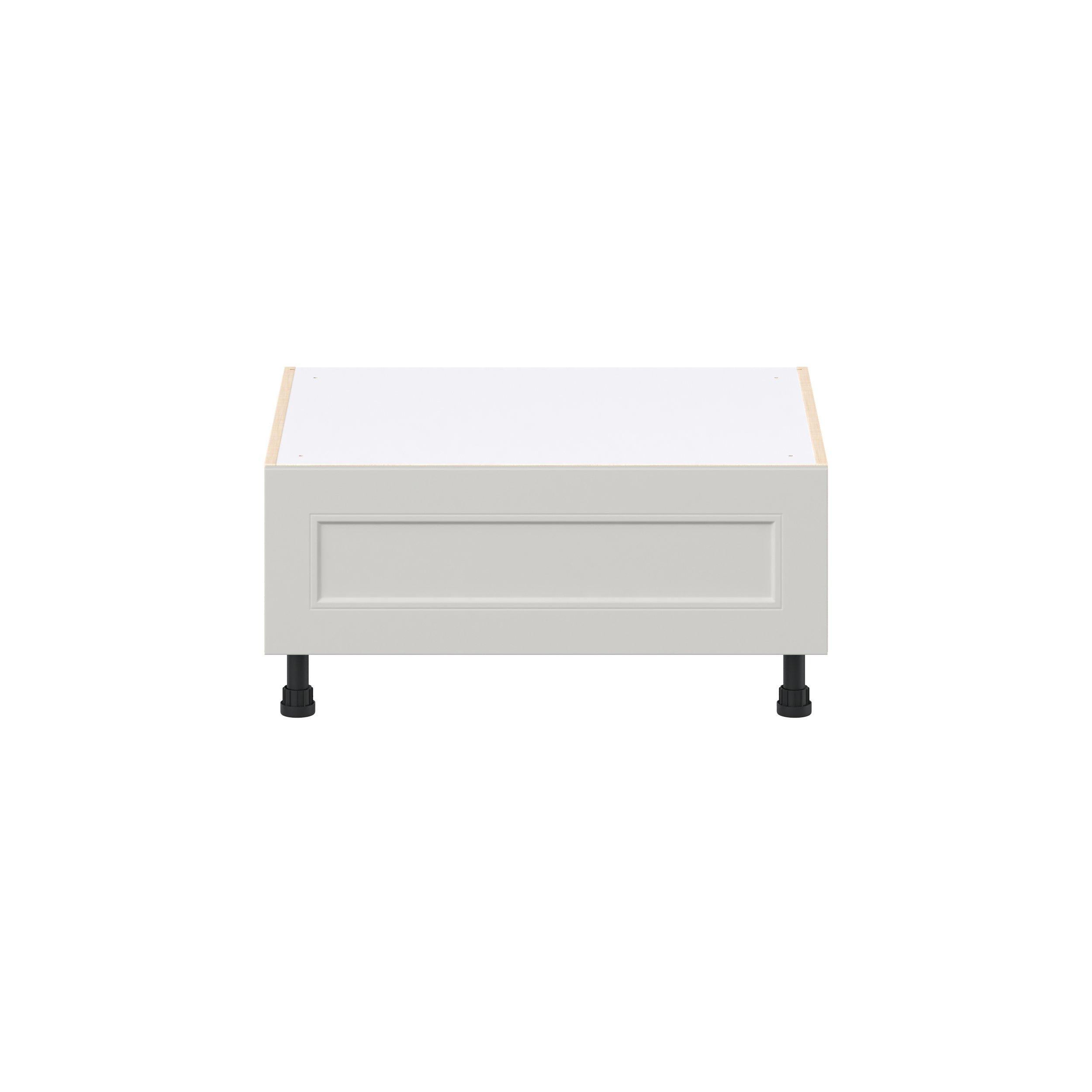 Lenox 30 in. Painted Light Gray Window Seat Base Cabinet