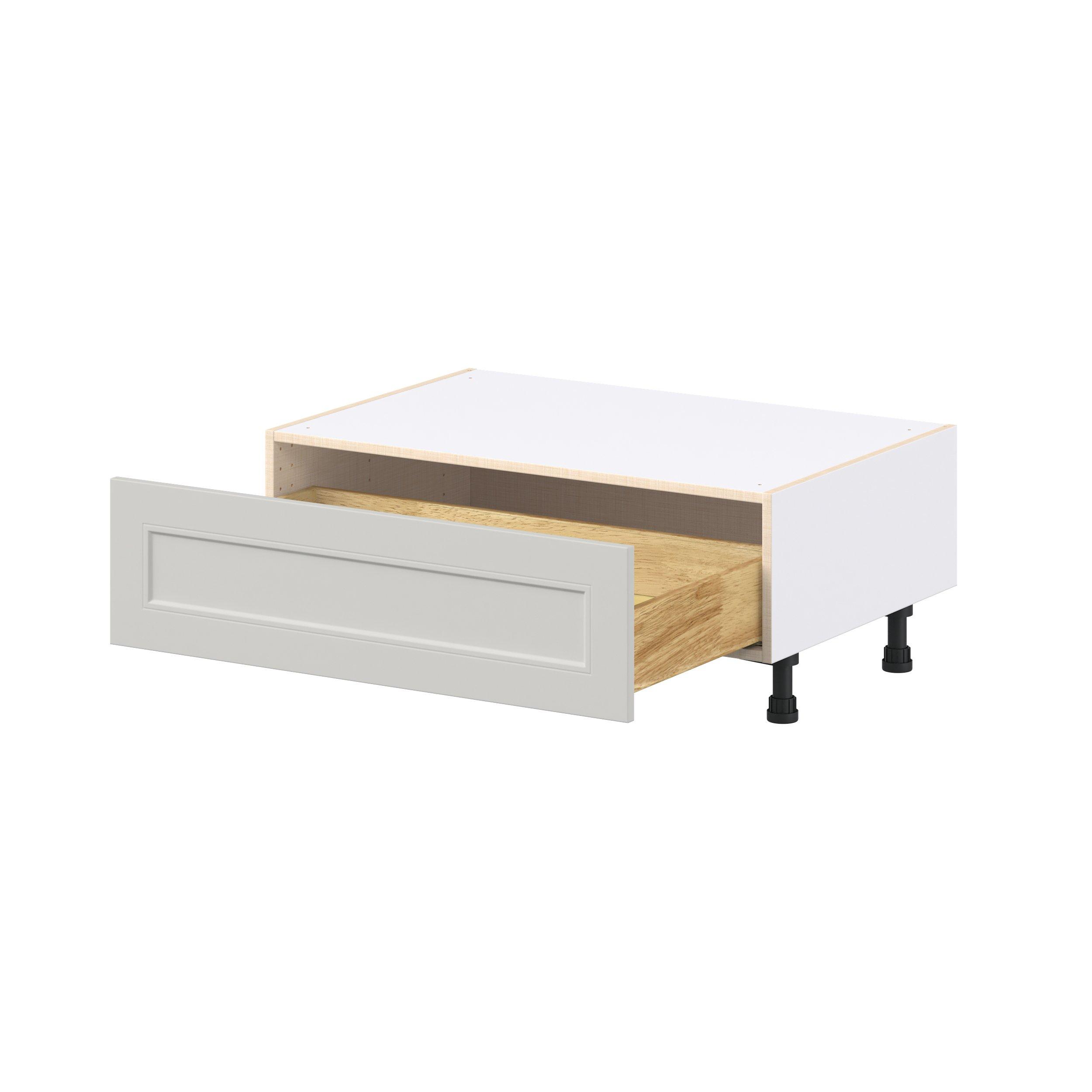 Lenox 36 in. Painted Light Gray Window Seat Base Cabinet
