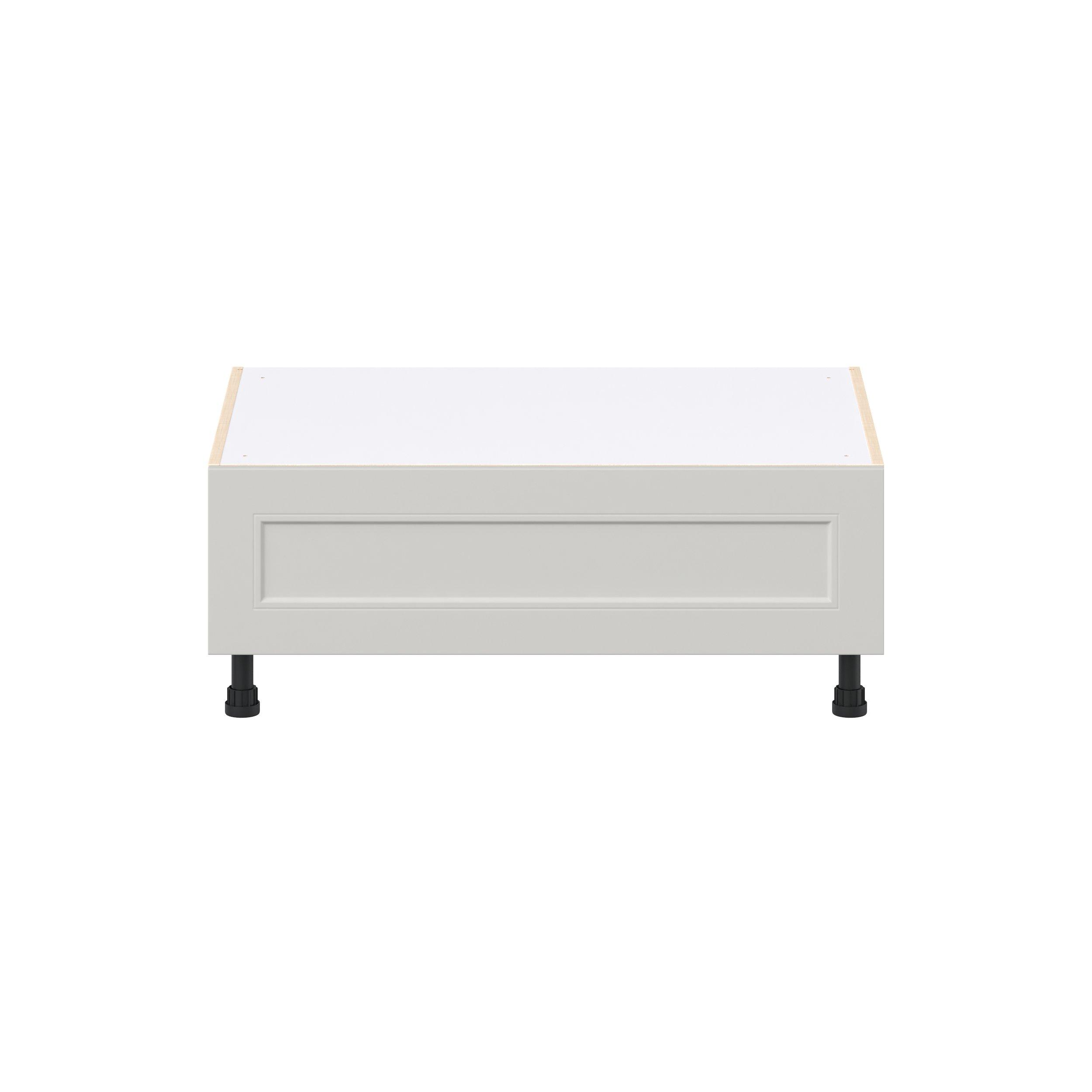Lenox 36 in. Painted Light Gray Window Seat Base Cabinet