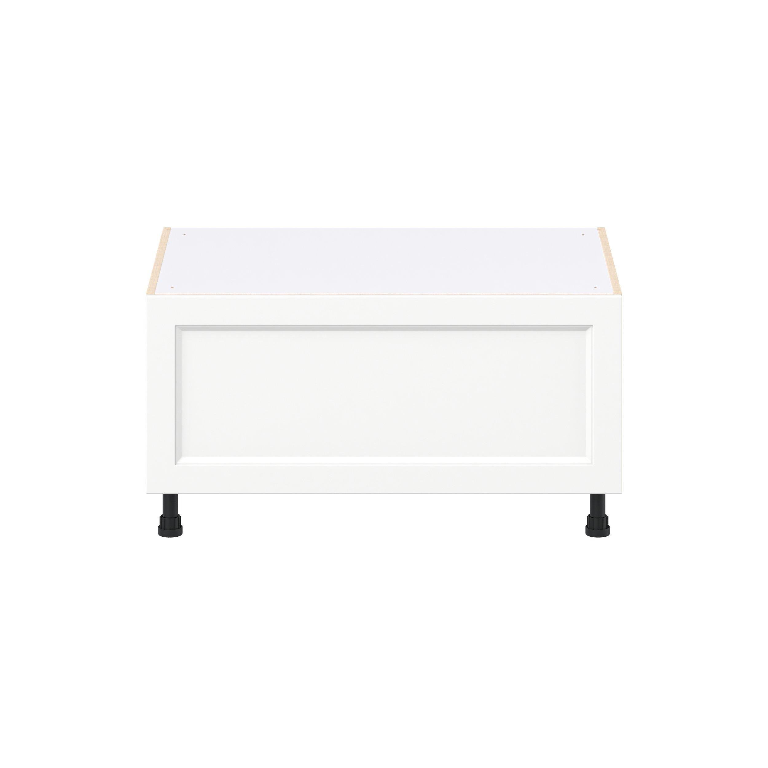Peachtree 36 in. Painted Bright White Window Seat Base Cabinet
