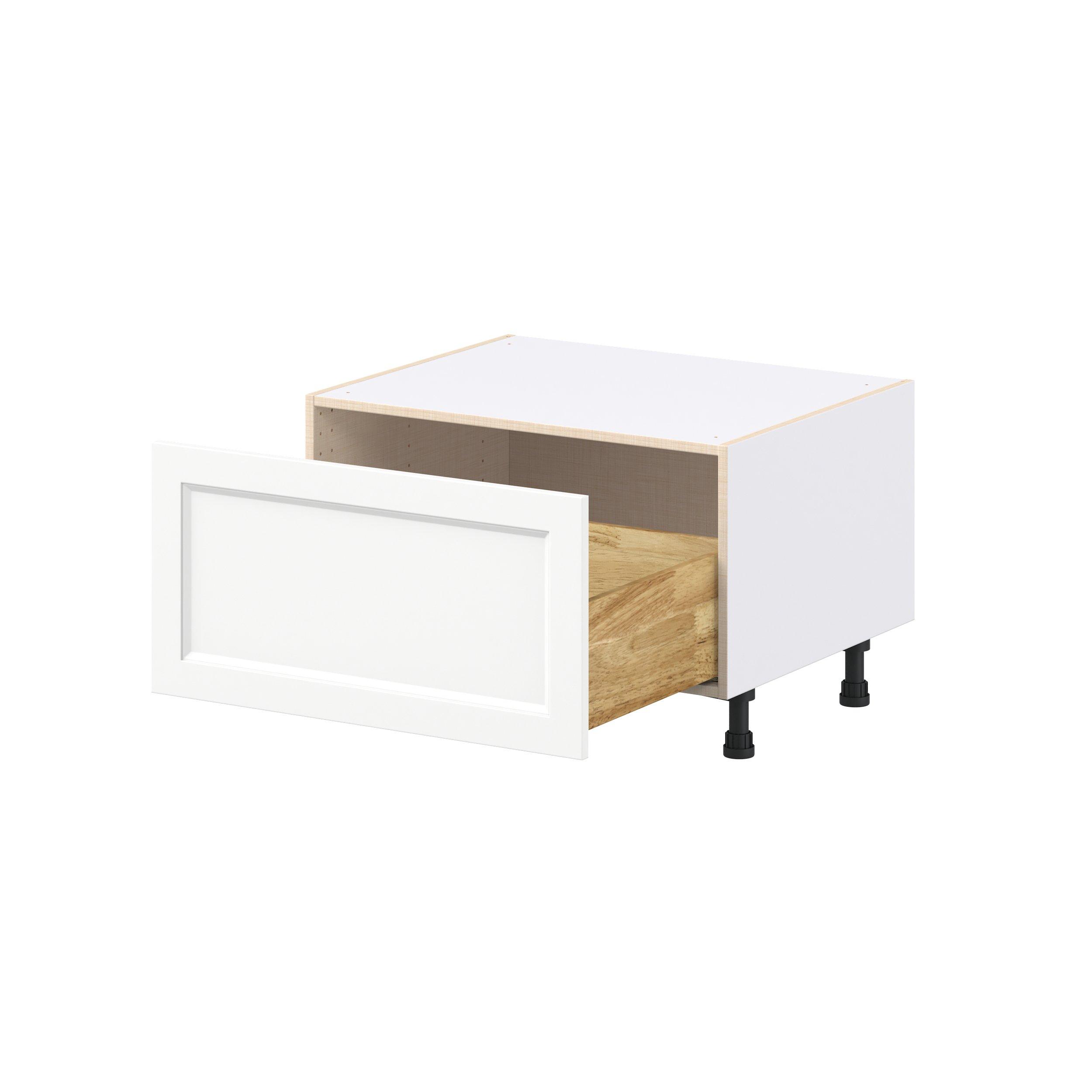 Peachtree 30 in. Painted Bright White Window Seat Base Cabinet