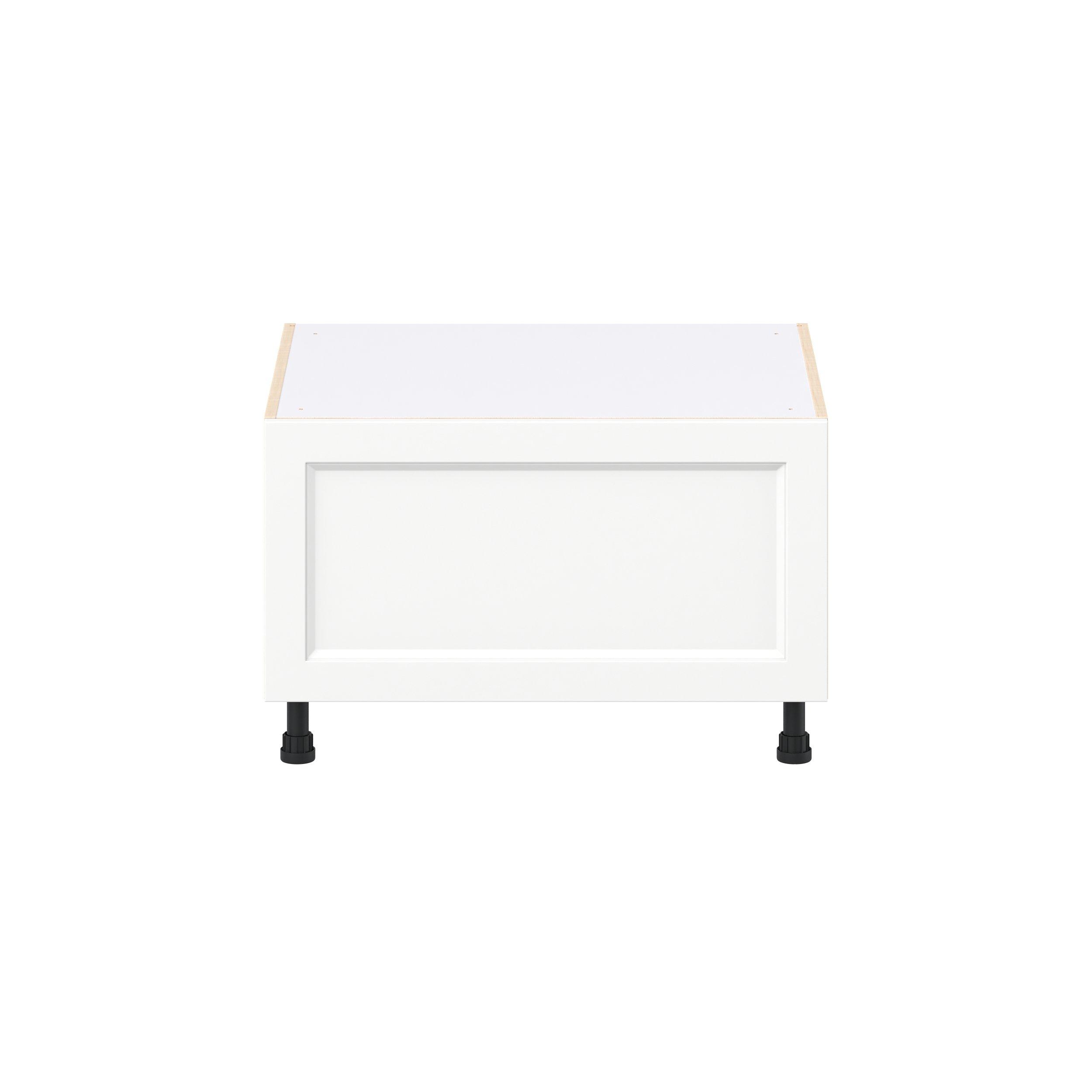 Peachtree 30 in. Painted Bright White Window Seat Base Cabinet