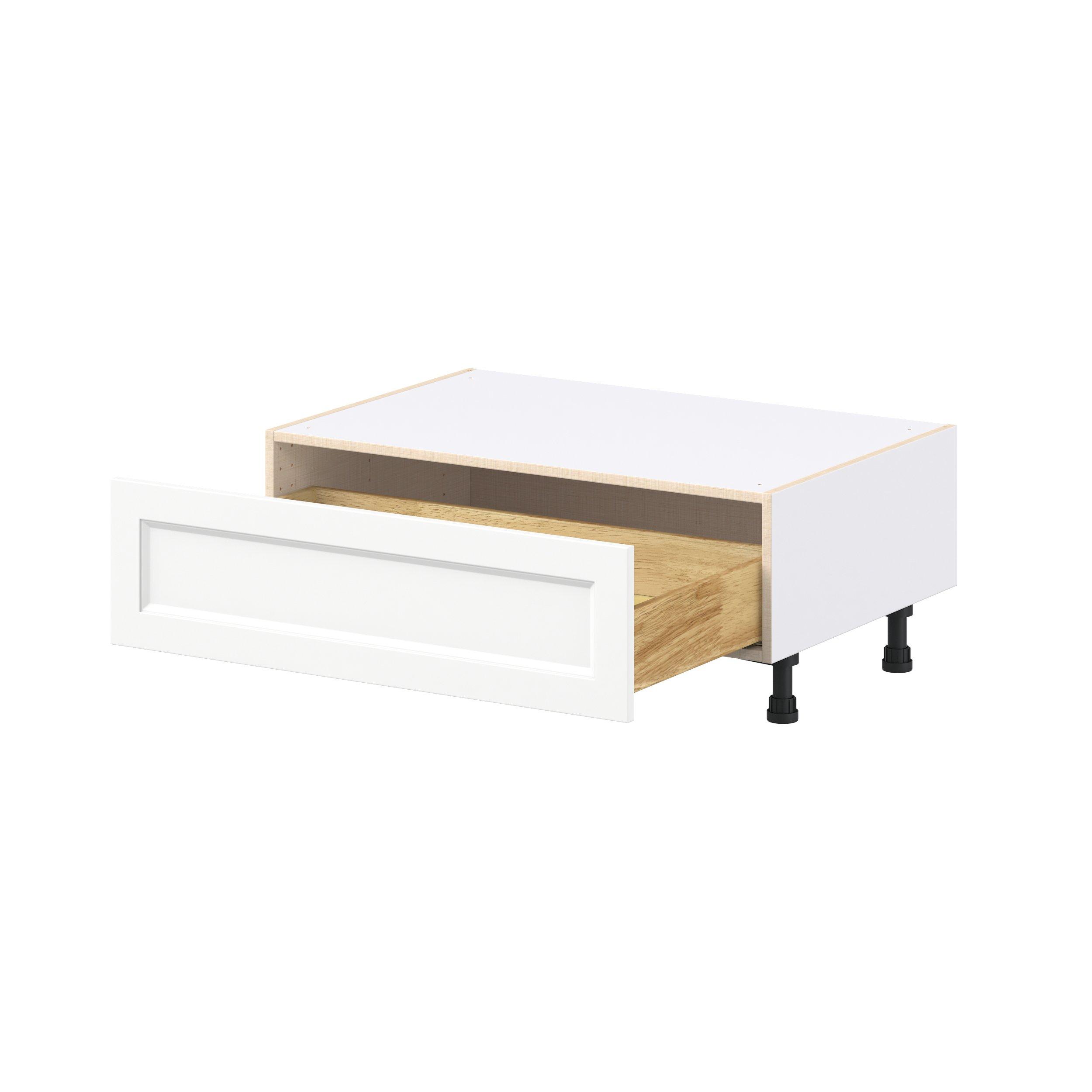 Peachtree 36 in. Painted Bright White Window Seat Base Cabinet