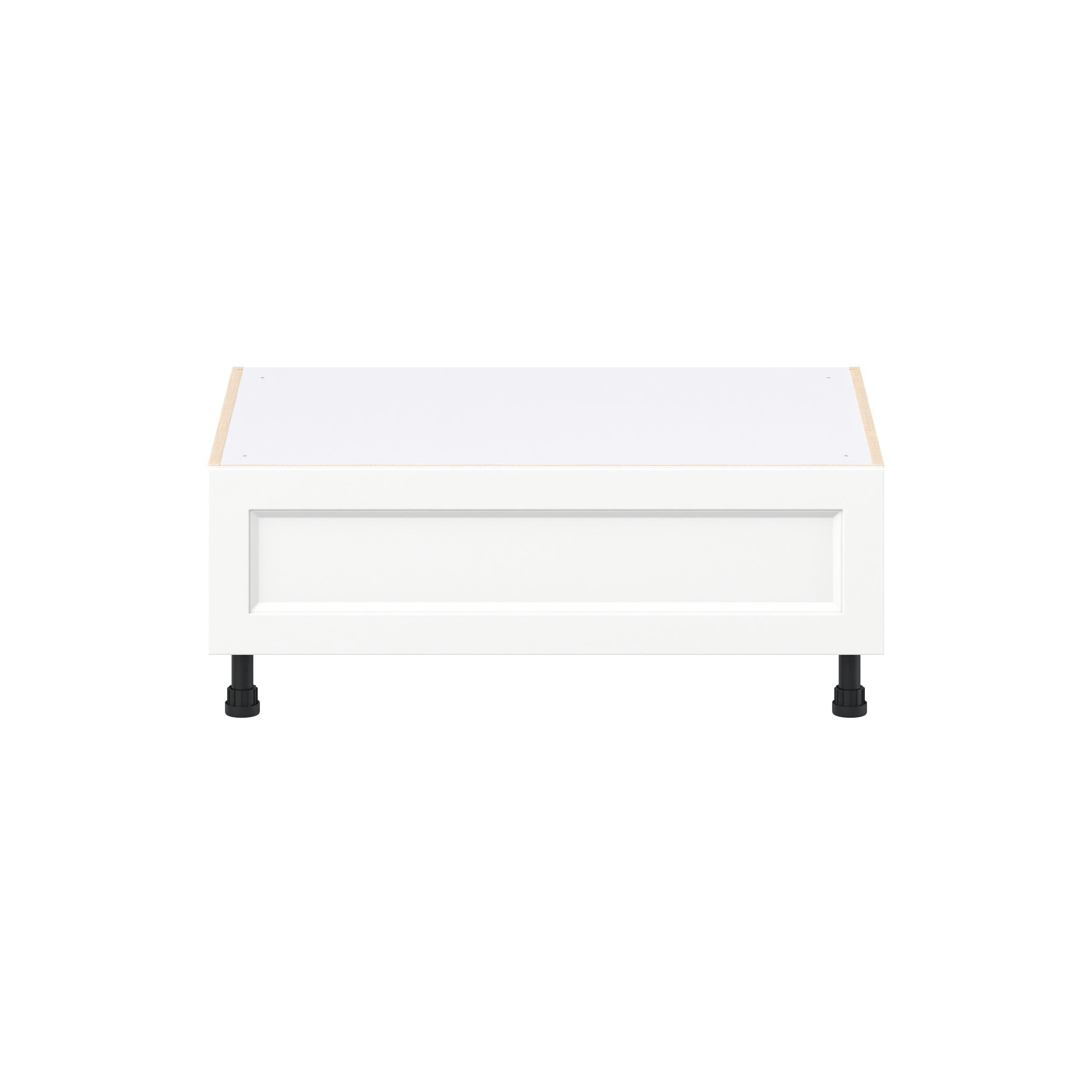 Peachtree 36 in. Painted Bright White Window Seat Base Cabinet