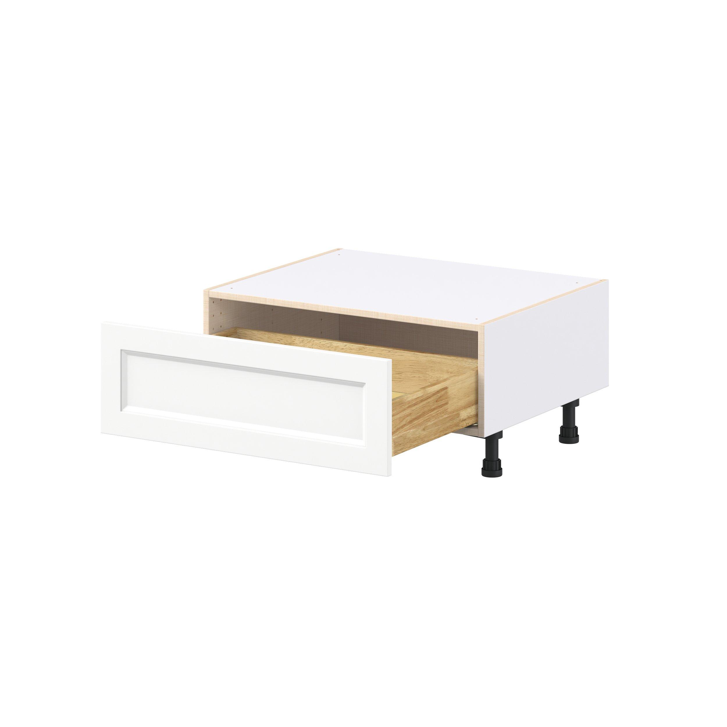 Peachtree 30 in. Painted Bright White Window Seat Base Cabinet