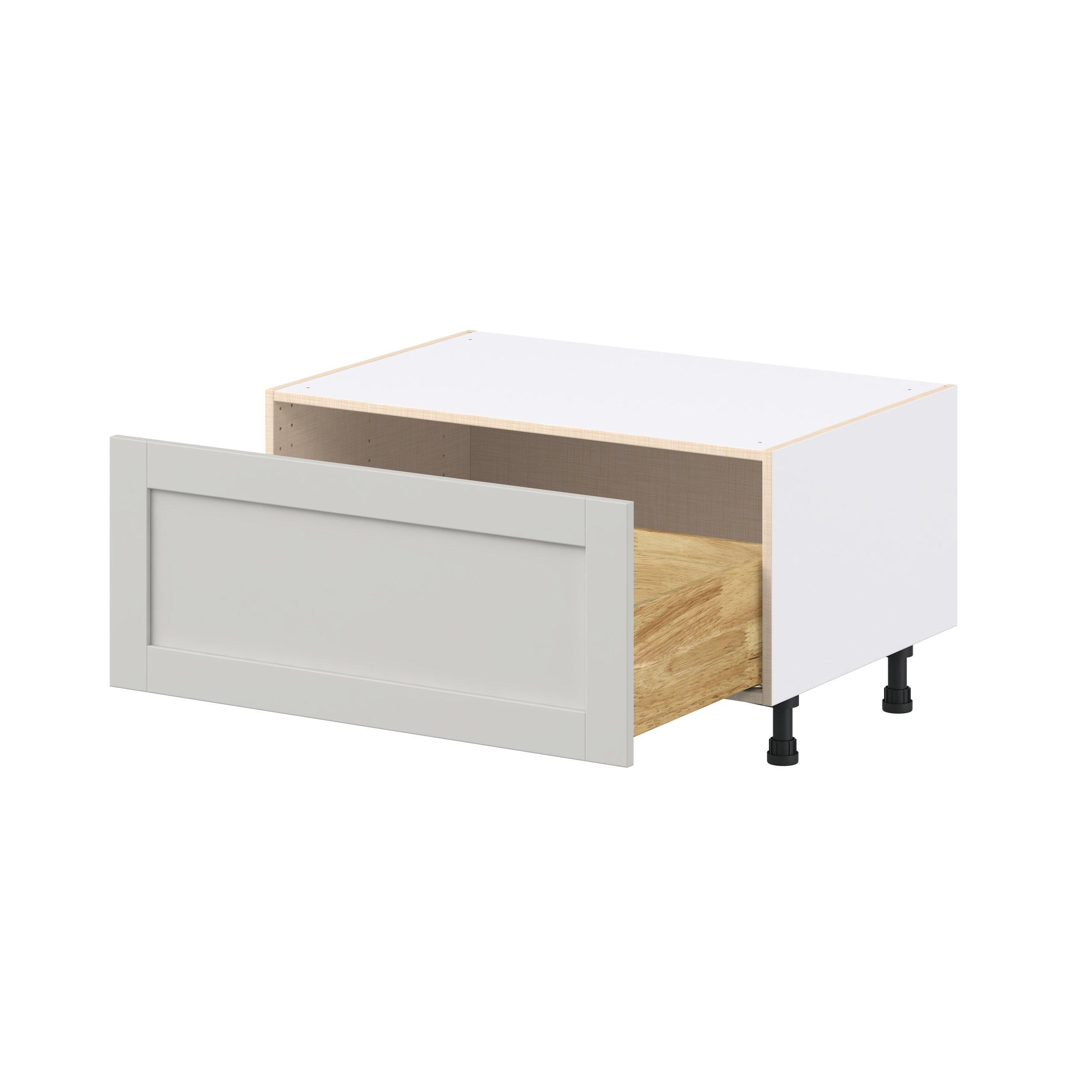 Summerhill 36 in. Light Gray Window Seat Base Cabinet
