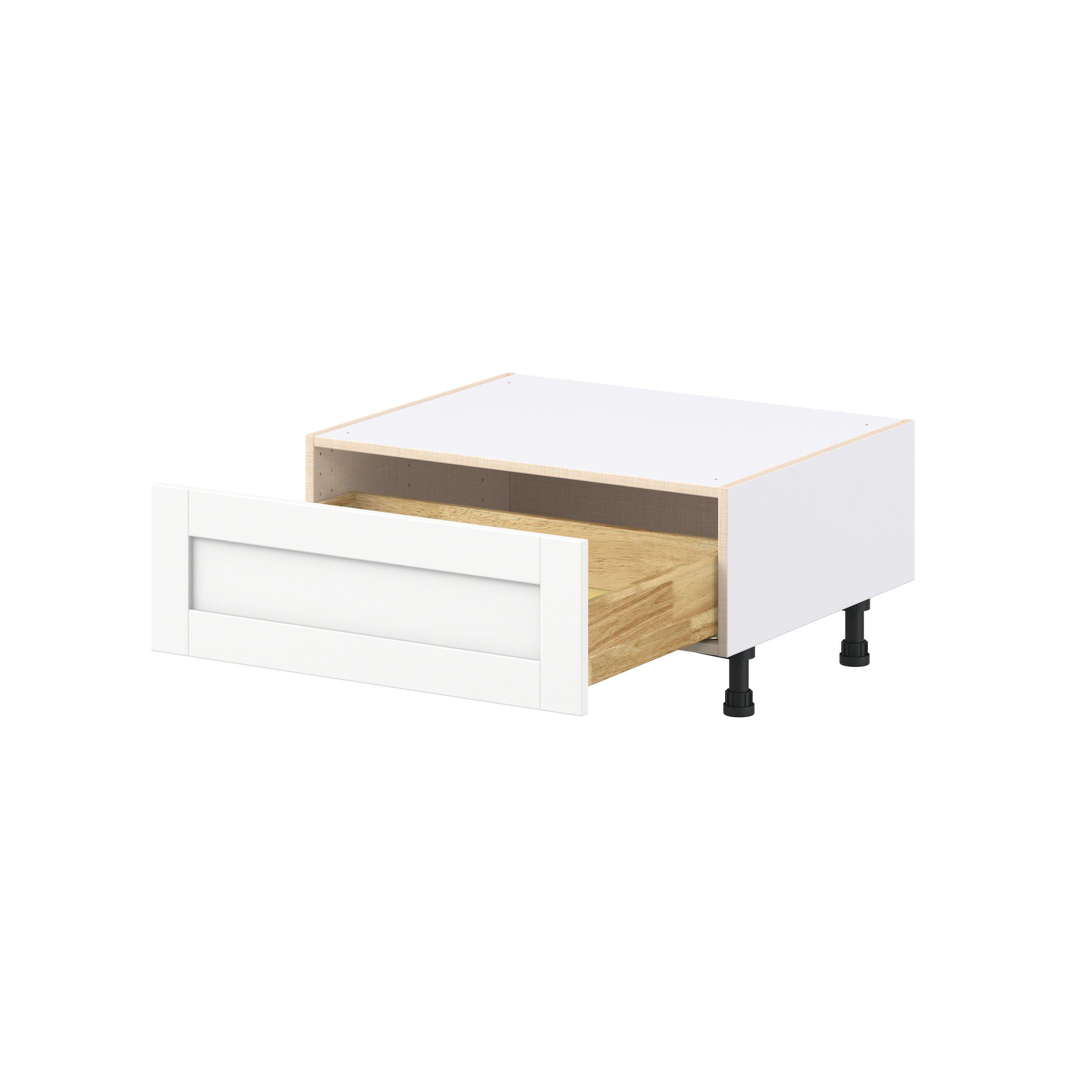 Summerhill 30 in. Bright White Window Seat Base Cabinet