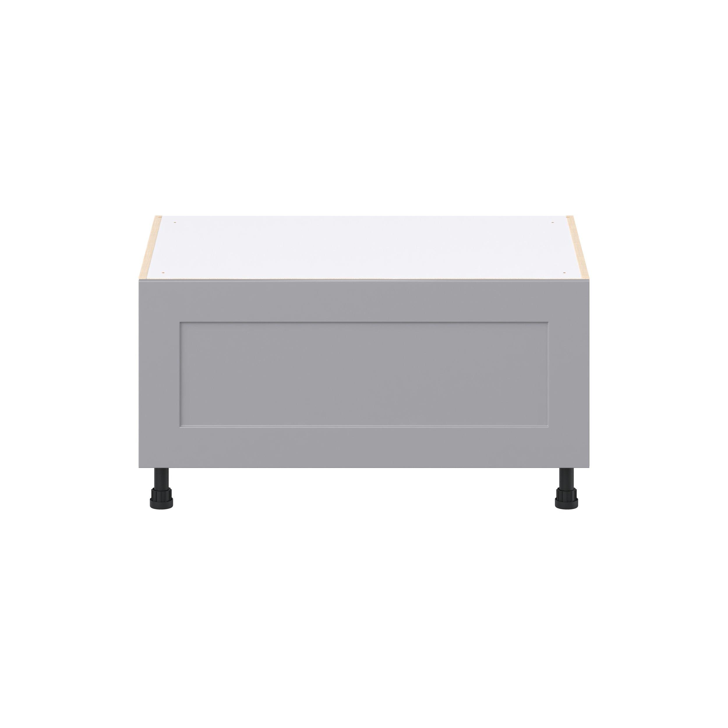 Candler 30 in. Painted Slate Gray Window Seat Base Cabinet