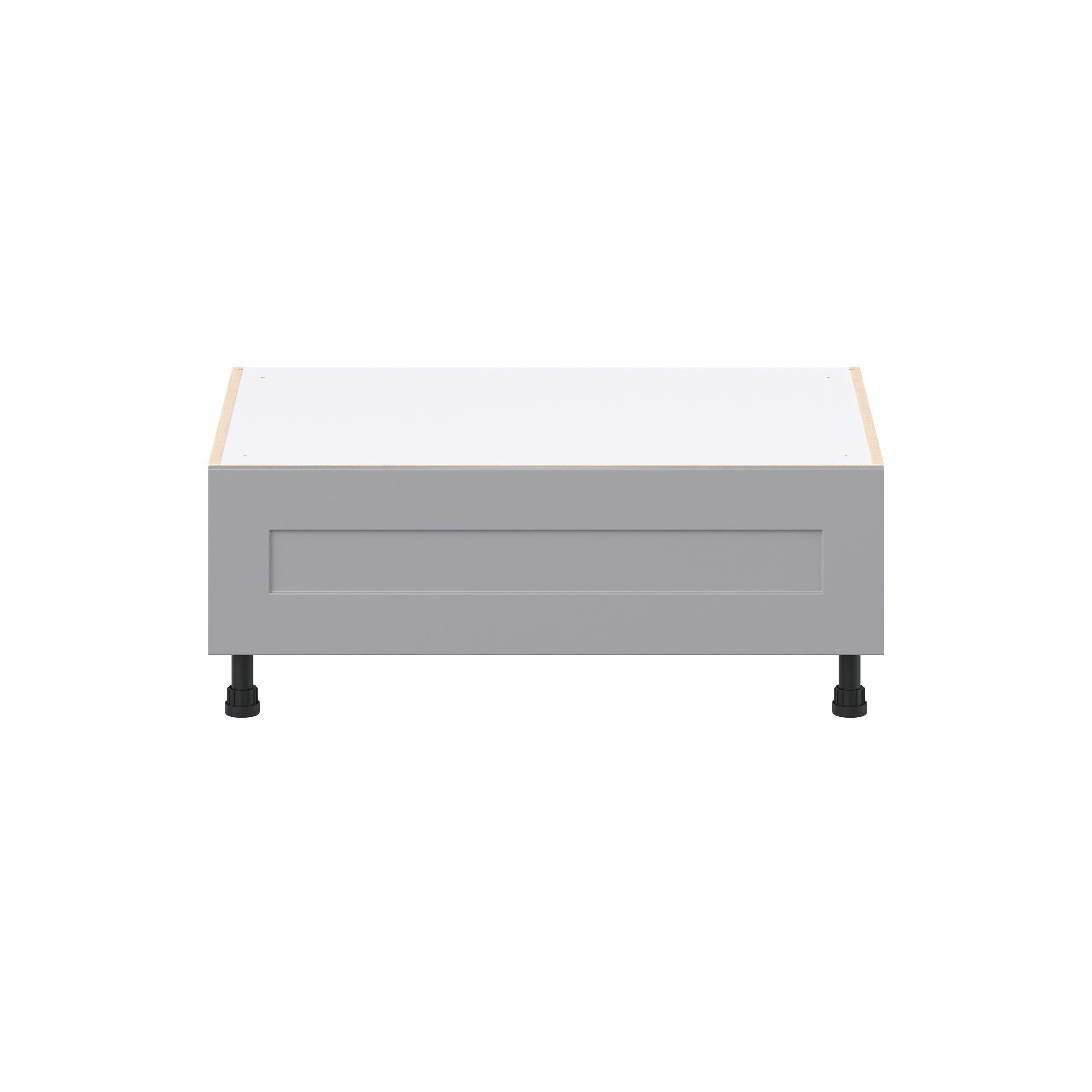 Candler 30 in. Painted Slate Gray Window Seat Base Cabinet