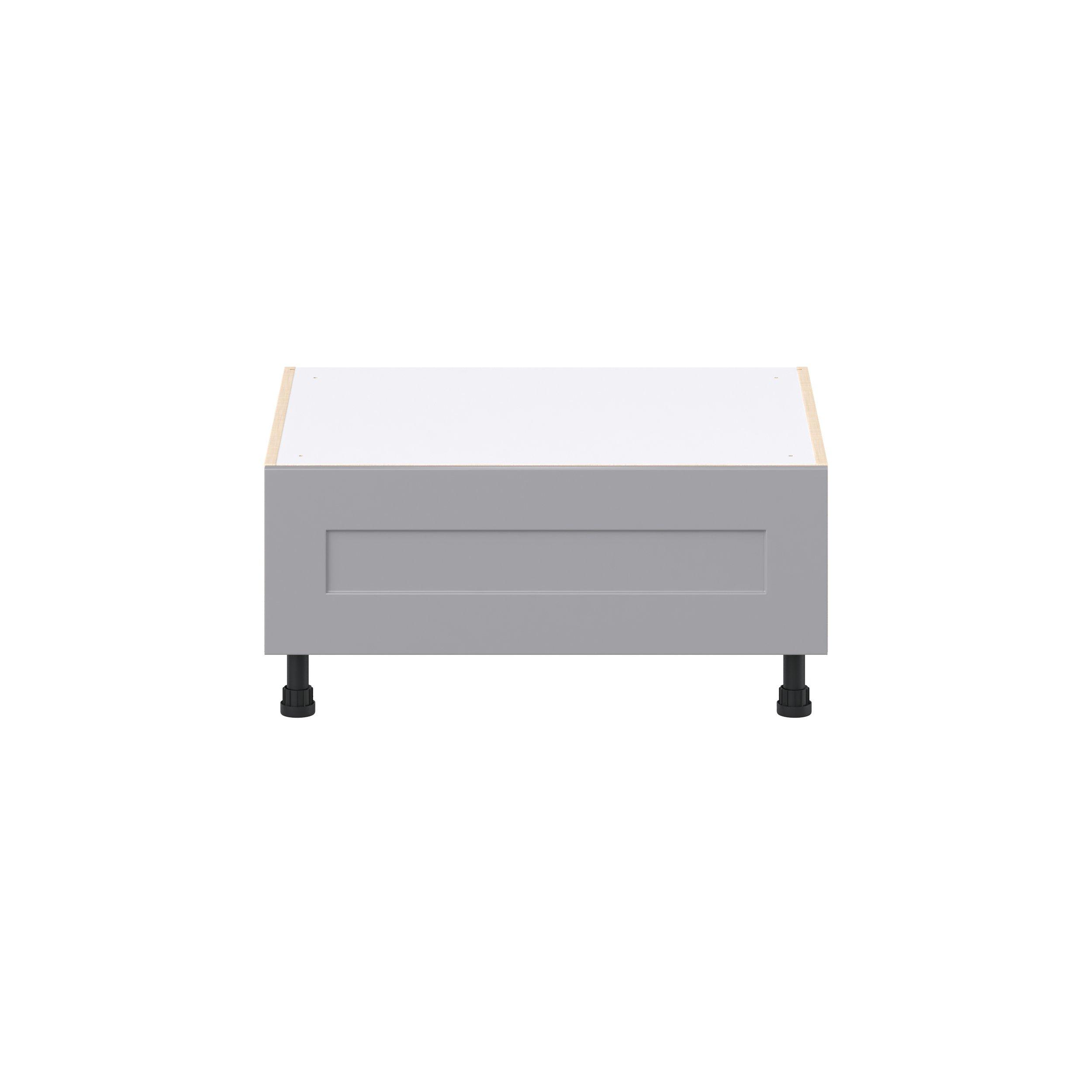 Candler 30 in. Painted Slate Gray Window Seat Base Cabinet