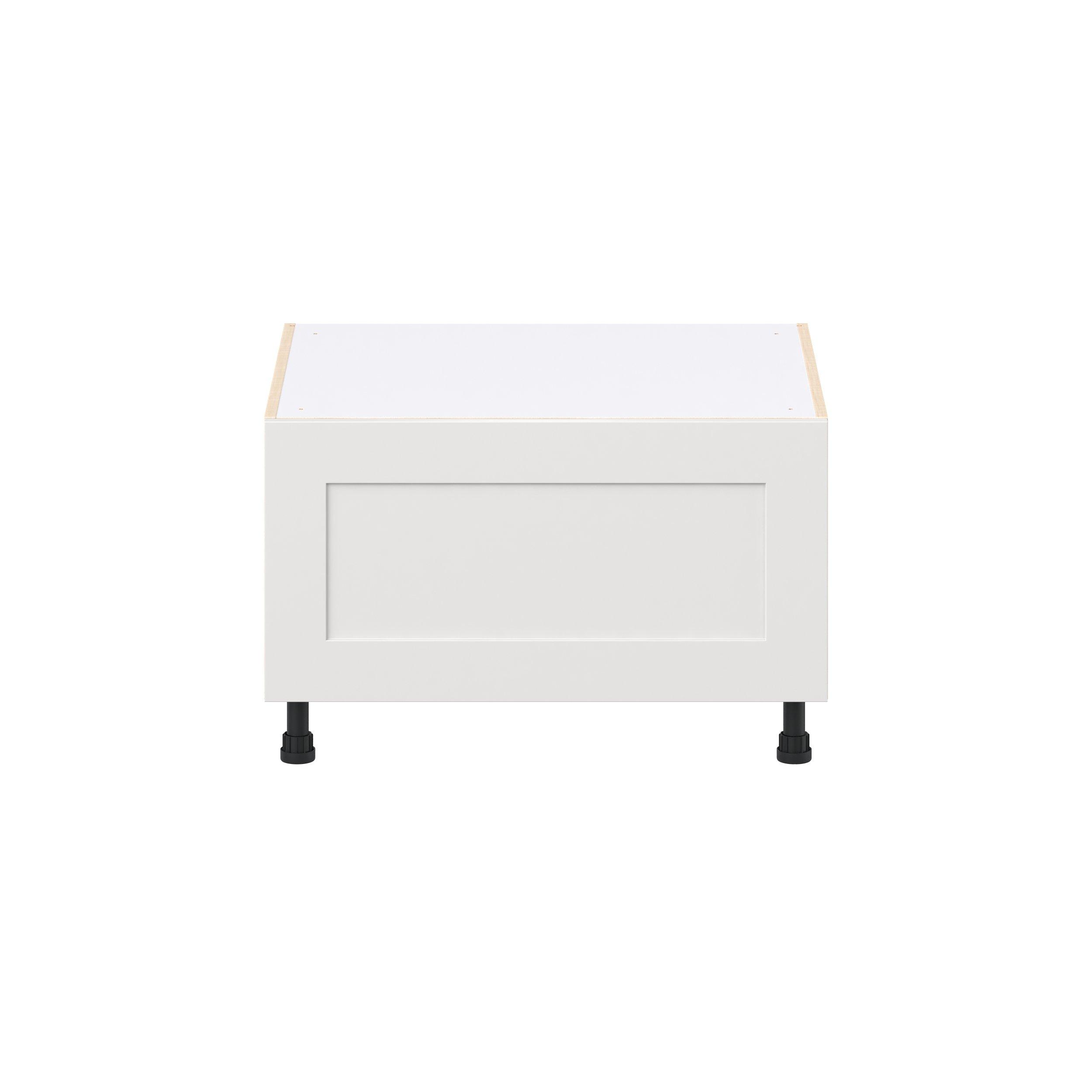 Candler 30 in. Painted Warm White Window Seat Base Cabinet