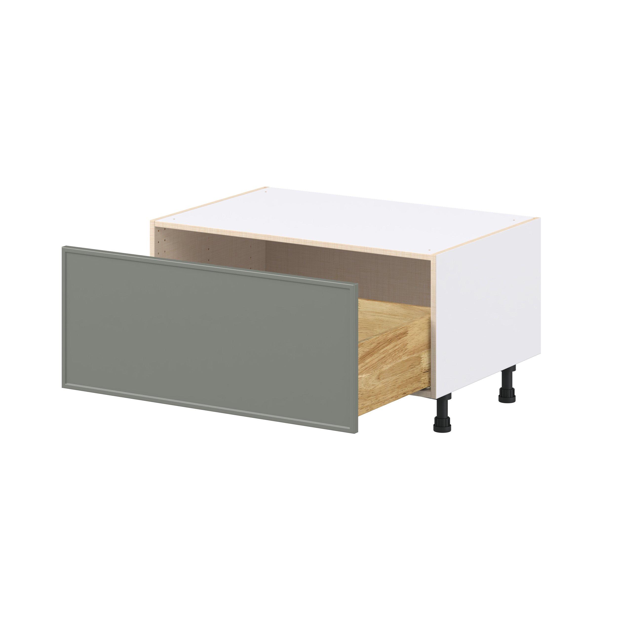 Linden 36 in. Painted Moss Green Window Seat Base Cabinet