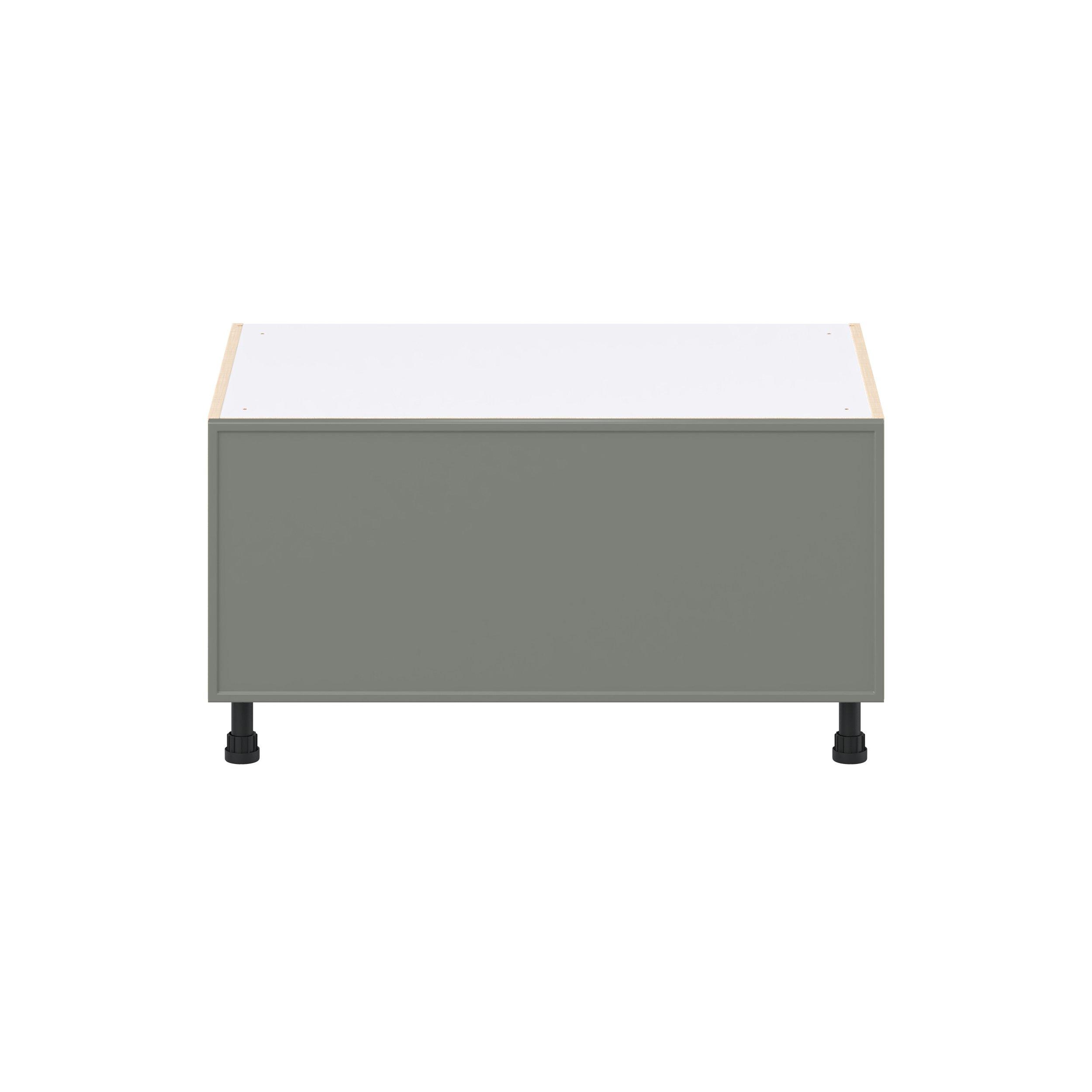 Linden 36 in. Painted Moss Green Window Seat Base Cabinet