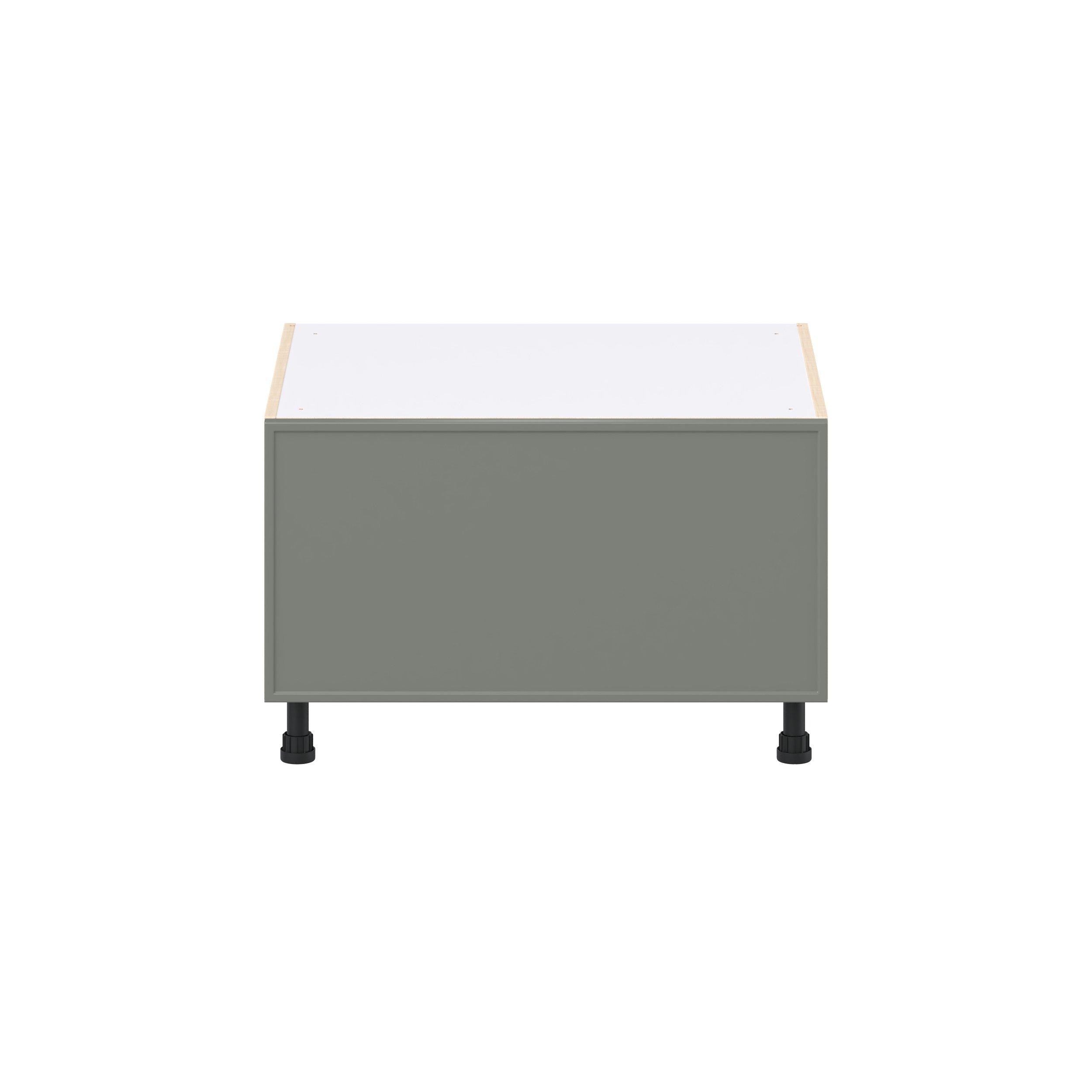 Linden 30 in. Painted Moss Green Window Seat Base Cabinet