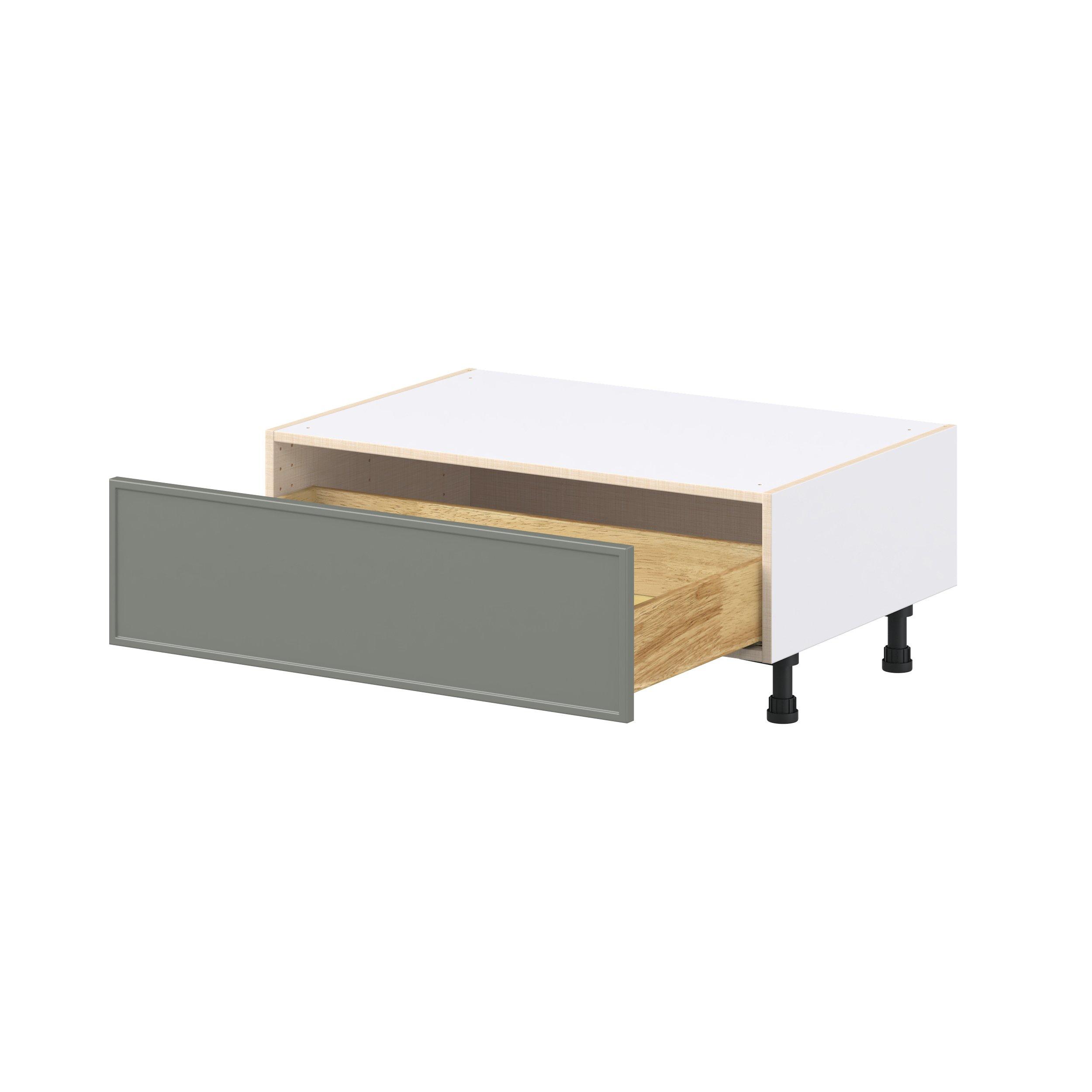 Linden 36 in. Painted Moss Green Window Seat Base Cabinet