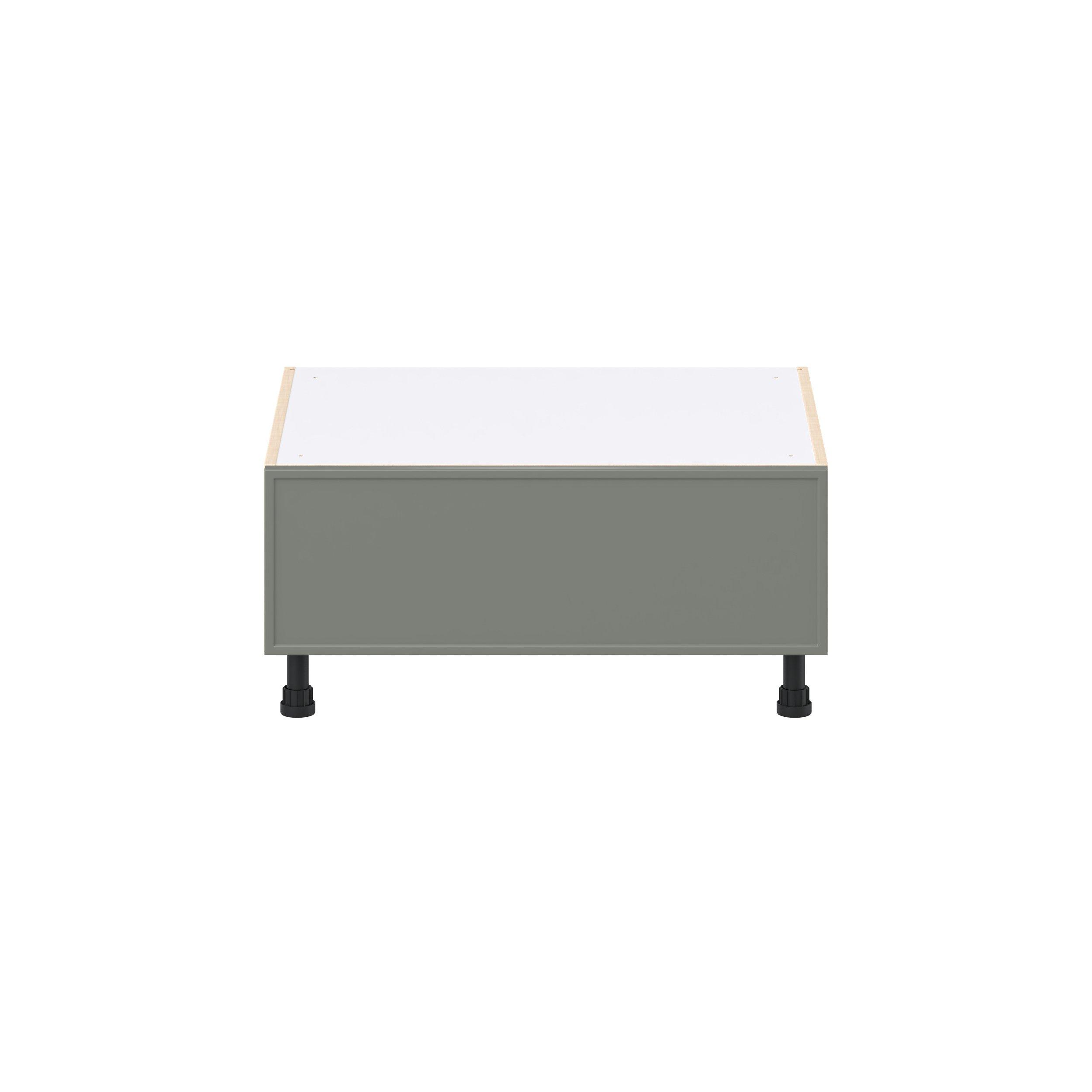 Linden 30 in. Painted Moss Green Window Seat Base Cabinet