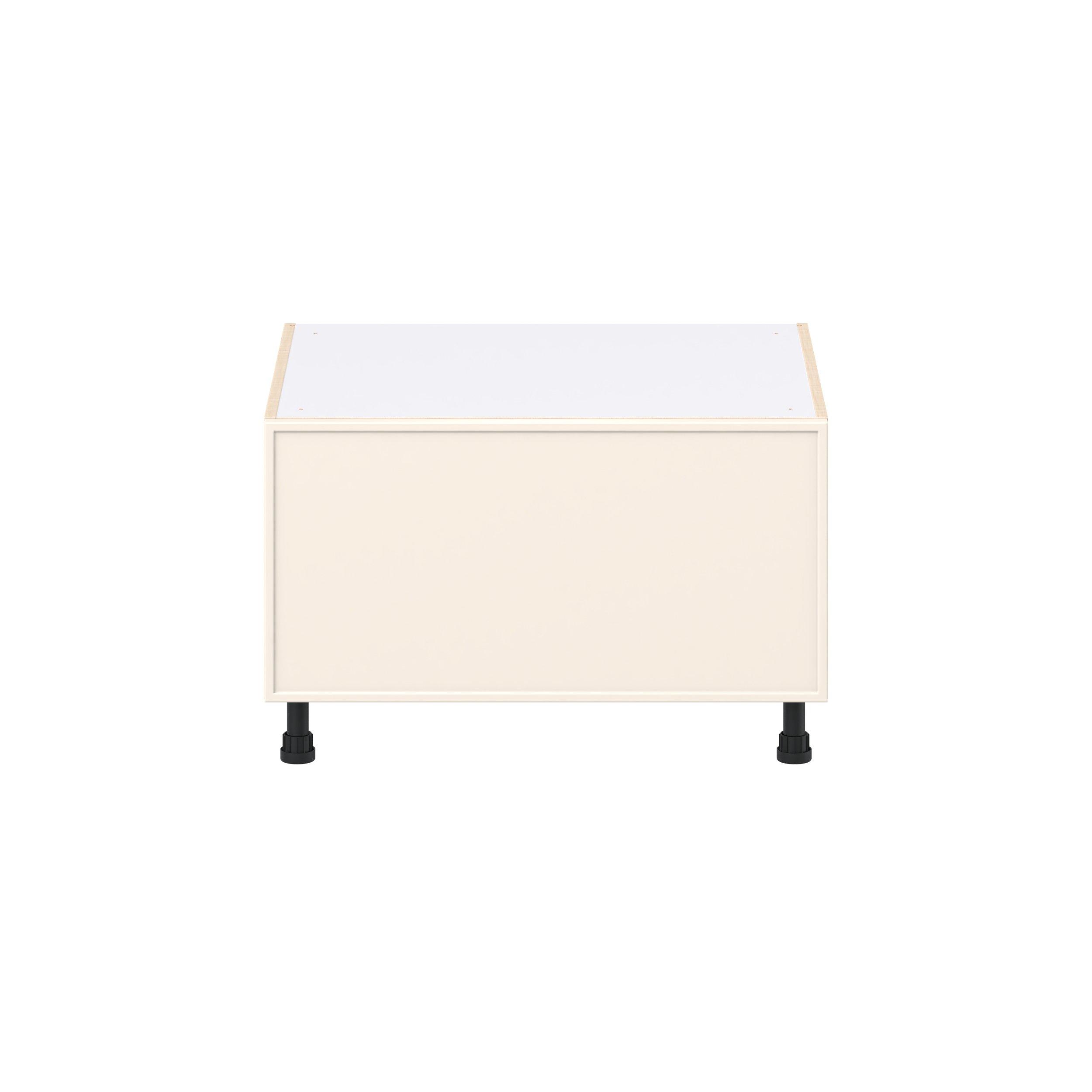 Linden 30 in. Painted Washed Linen Window Seat Base Cabinet