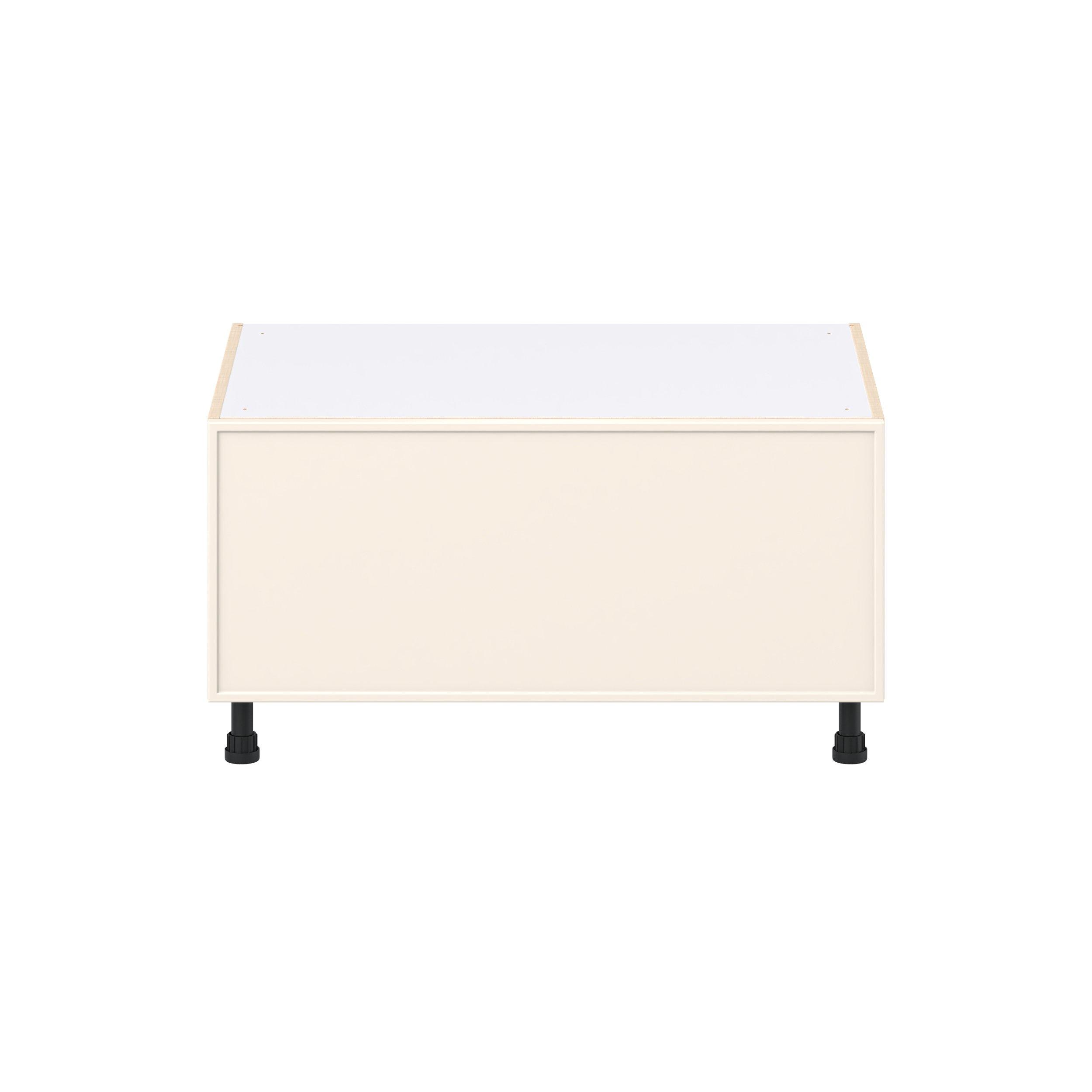 Linden 36 in. Painted Washed Linen Window Seat Base Cabinet