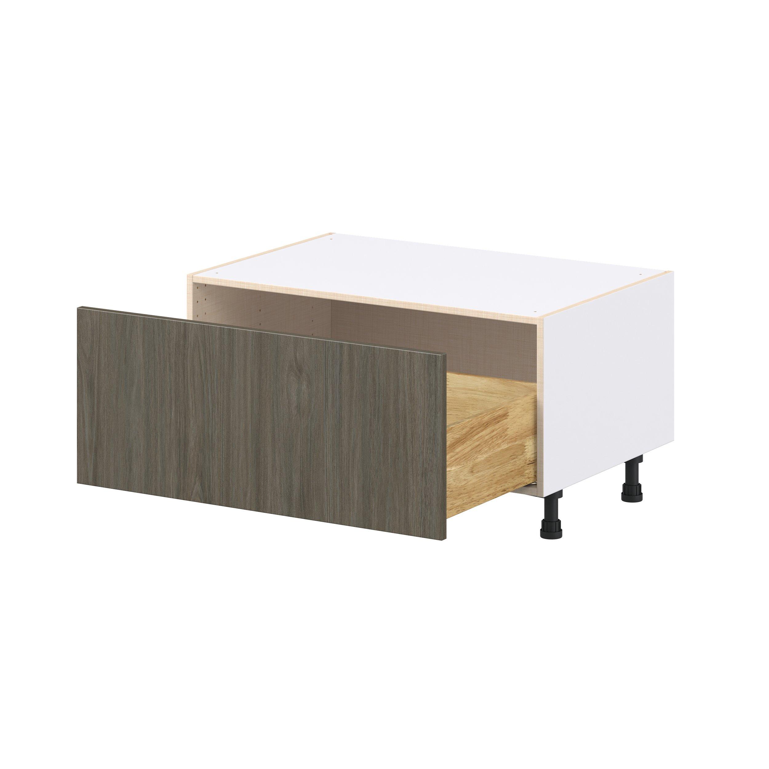 Glenwood 36 in. Burnt Walnut Window Seat Base Cabinet
